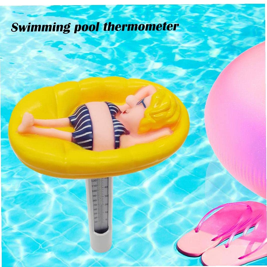 Women's Floating Water Thermometer - Multifunctional Classic Pool Thermometer for Accurate Water Temperature Measurement, Ideal for Swimming Pools, Hot Tubs, and Baths