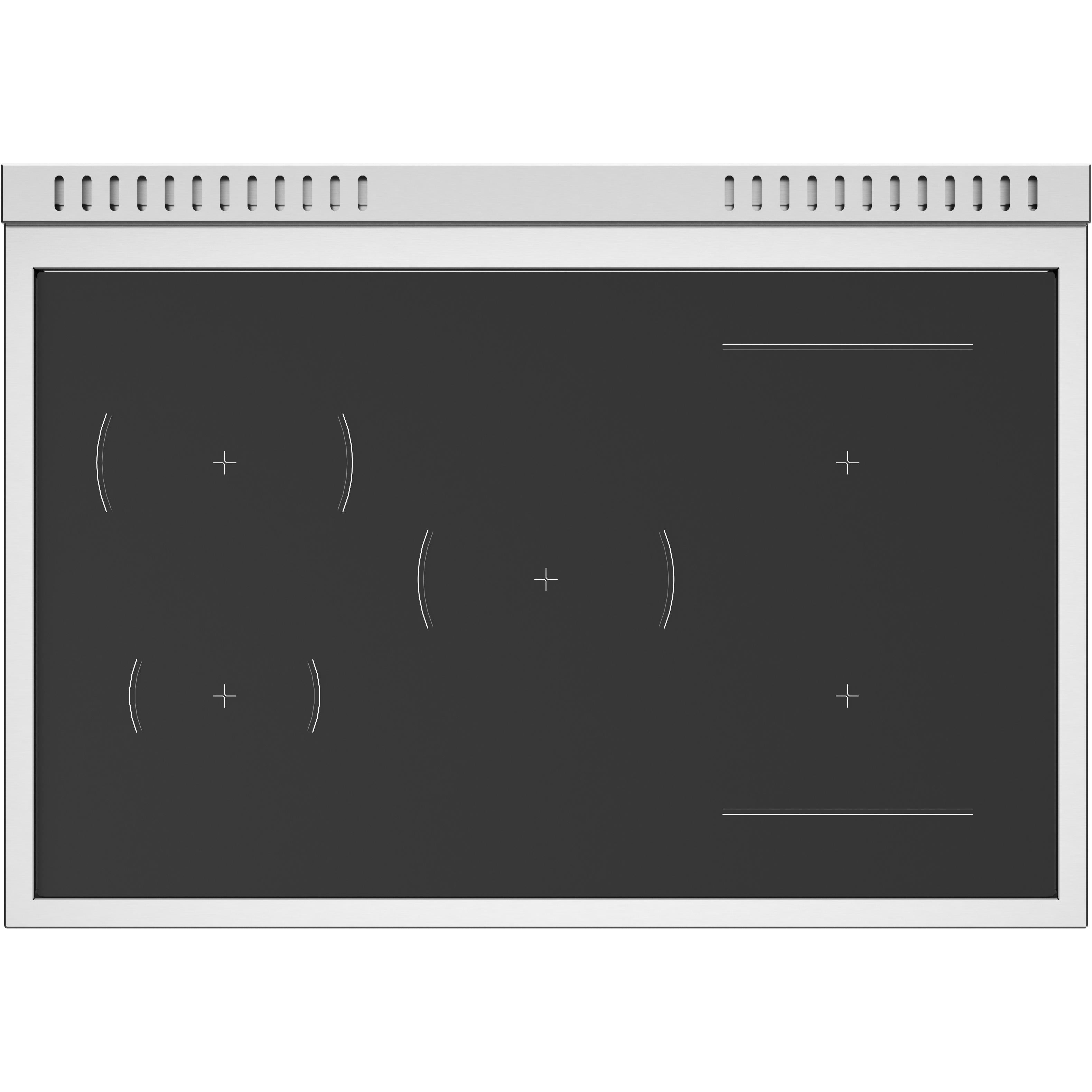 Bertazzoni 36 Inch Freestanding Induction Range MAS365INMNEV - Professional Italian Kitchen Appliance for Home Chefs | Perfect for Modern Kitchens, Cooking Enthusiasts & Gourmet Meals