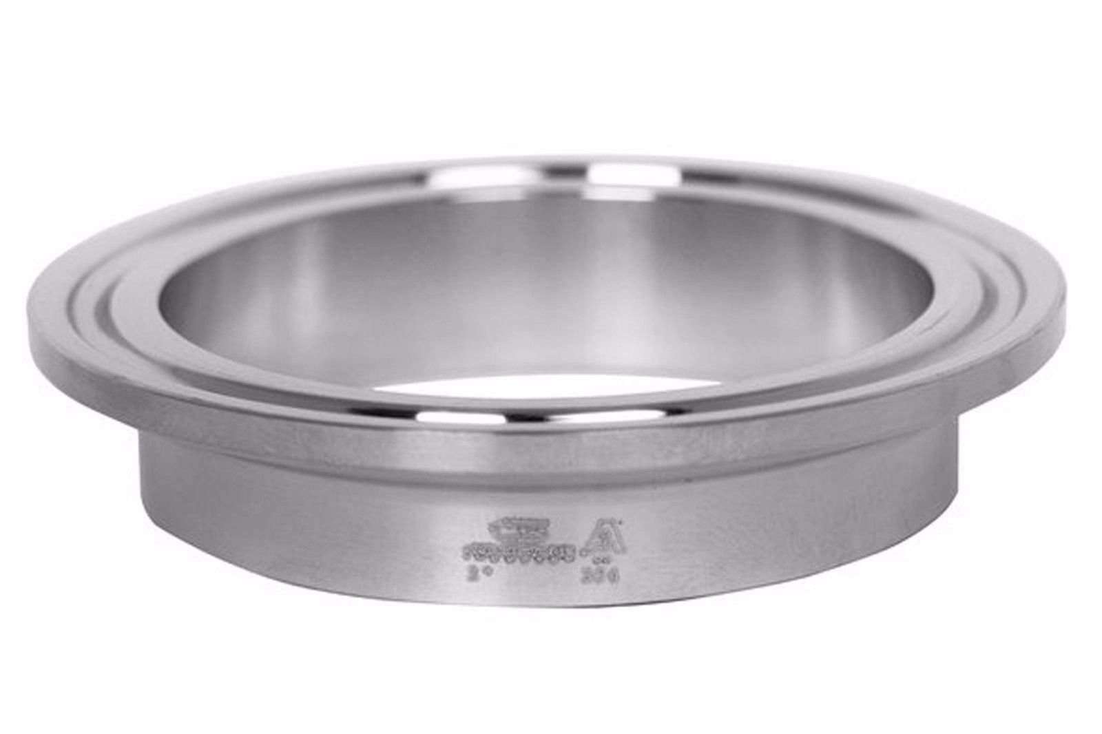 10 Pack 2 Inch 304 Stainless Steel Sanitary Short Ferrule Tri-Clamp Fitting - Perfect for Food, Beverage, and Pharmaceutical Industry Applications