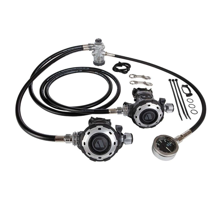 Apeks MTX-RC Single Cylinder Diving Regulator with Long Hose - Imperial Thread for Scuba Diving and Technical Diving Adventures