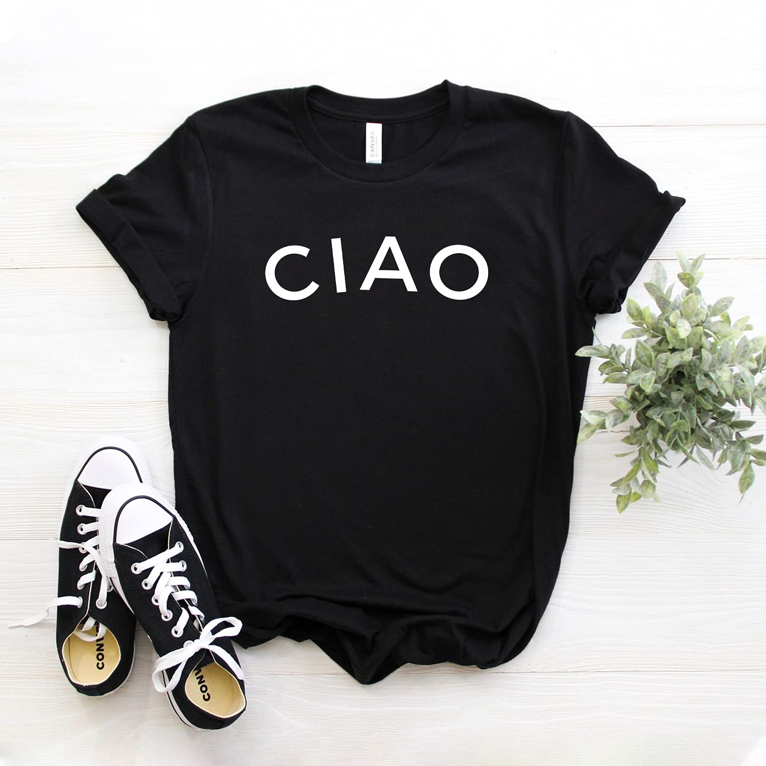 Ciao Shirt - Italian Graphic Tee - Unisex Softstyle T-Shirt with Rome & Italy Design - Perfect for Travel, Gifts, and Italian Culture Lovers