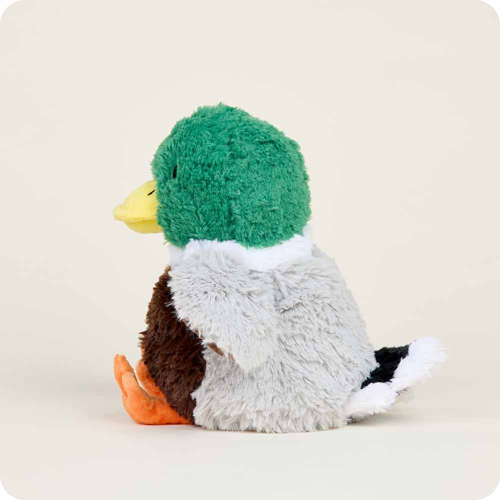 Mallard Warmies Plush Heating Pad - Microwaveable Duck Stuffed Animal for Pain Relief & Comfort - Perfect for Stress Relief, Cramps, and Relaxation at Home or Office