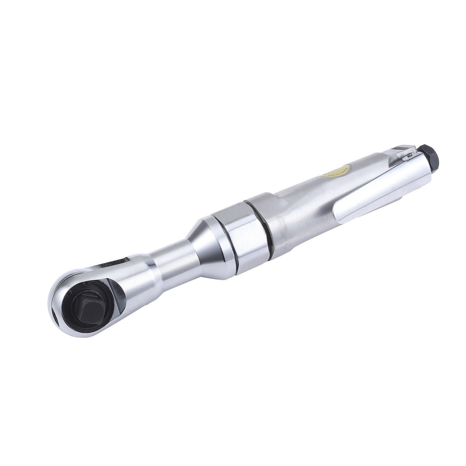 1/2 Inch Heavy Duty Chrome Air Ratchet Wrench - Pneumatic Impact Spanner with High Torque Drive for Automotive Repair & Industrial Maintenance