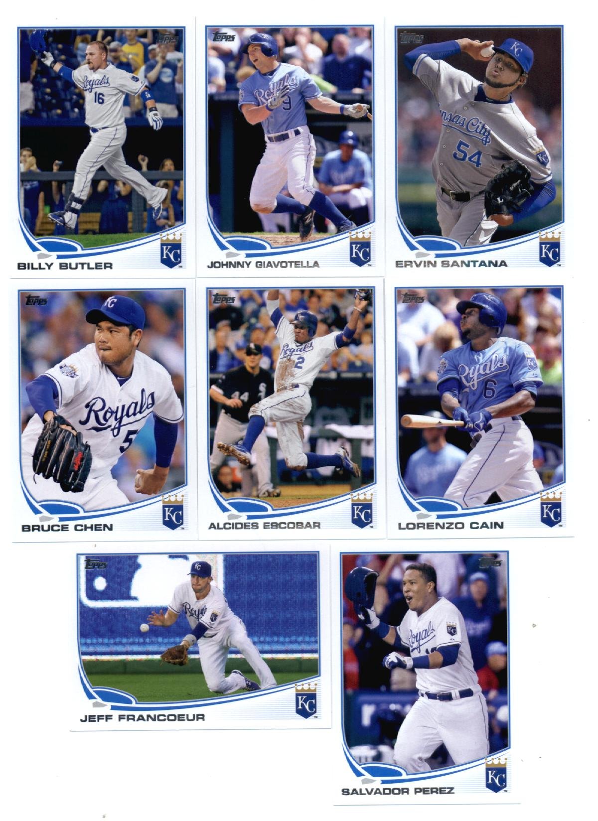 Authentic Kansas City Royals Topps Baseball Cards Team Sets - 2012, 2013, 2014 Series 1 & 2 Complete Collection | Perfect for MLB Fans, Sports Memorabilia Collectors & Gift Giving