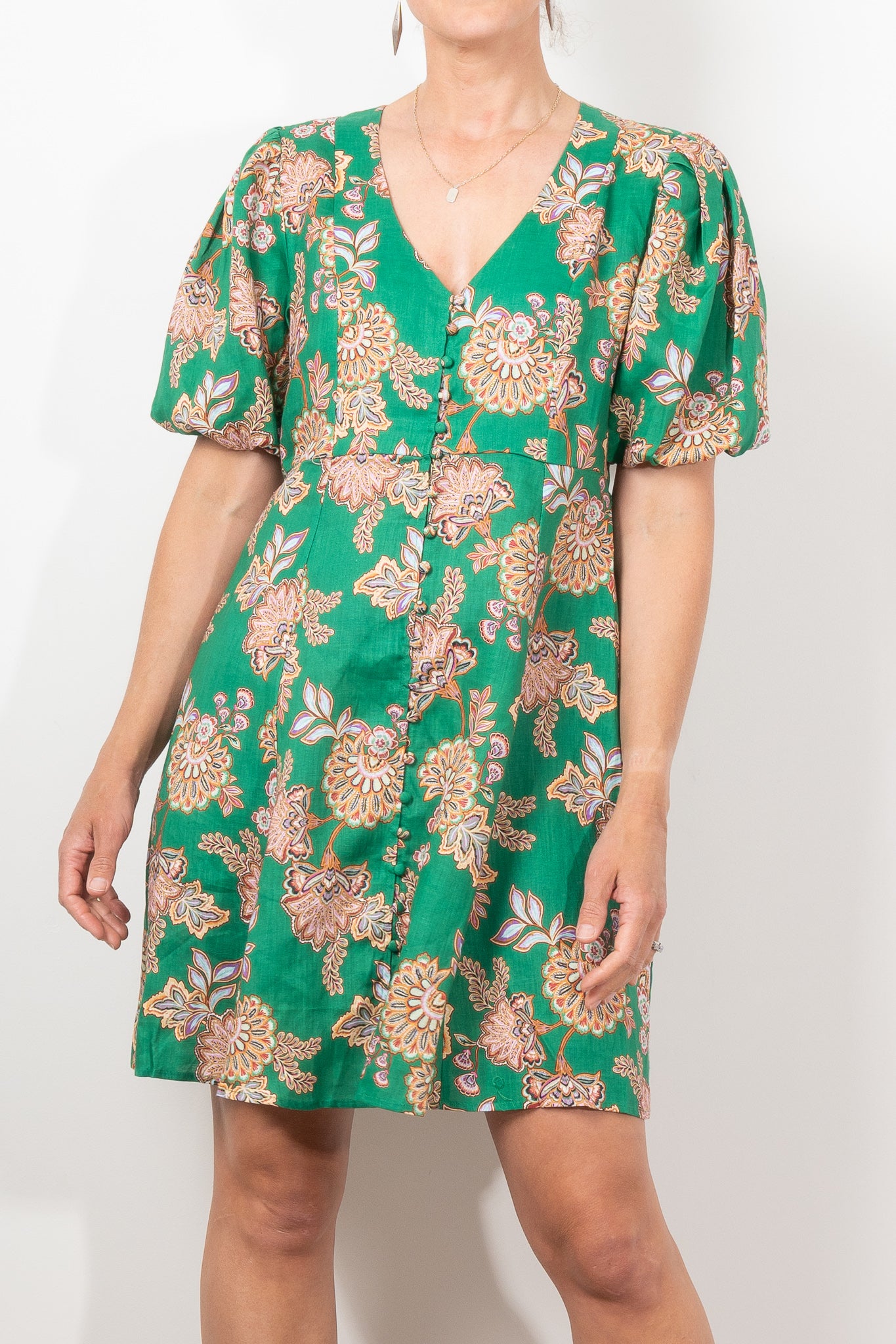 Zoe Kratzmann Quota Dress in K'gari Palm Green - Women's Flowy Summer Maxi Dress for Beach Vacation & Tropical Getaways