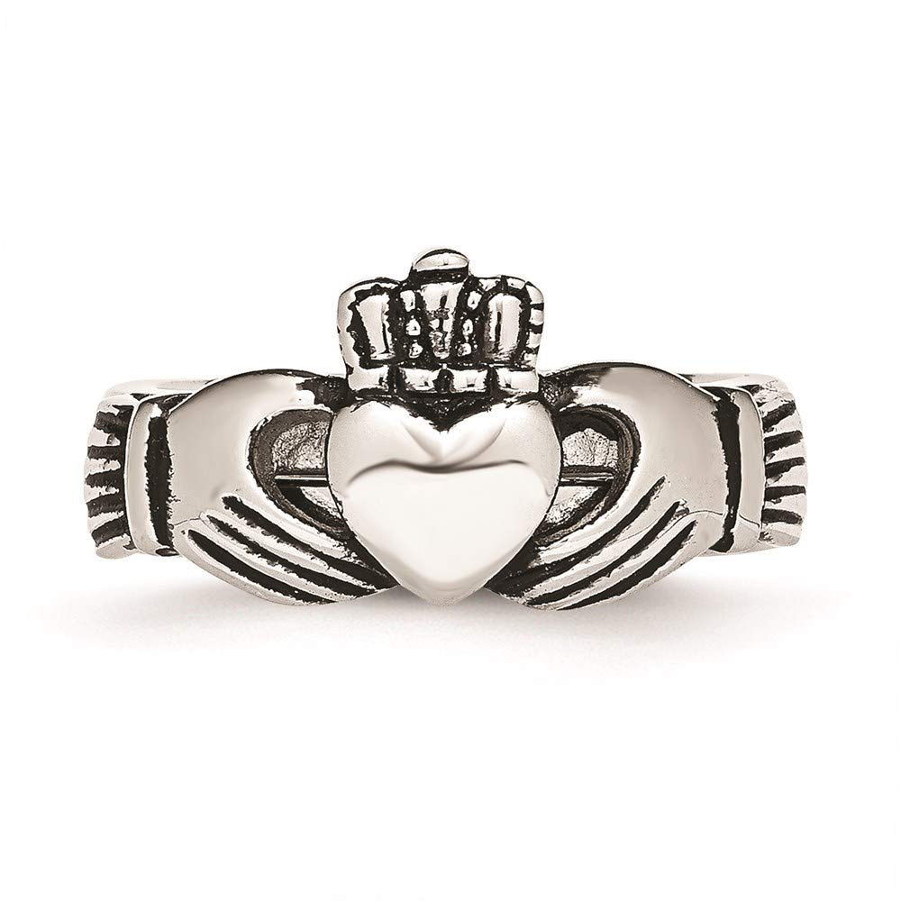 Stainless Steel Claddagh Ring for Women - Love, Loyalty & Friendship Double Hinged Jewelry - Perfect Gift for Her - Ideal for Weddings, Anniversaries & Friendship Day