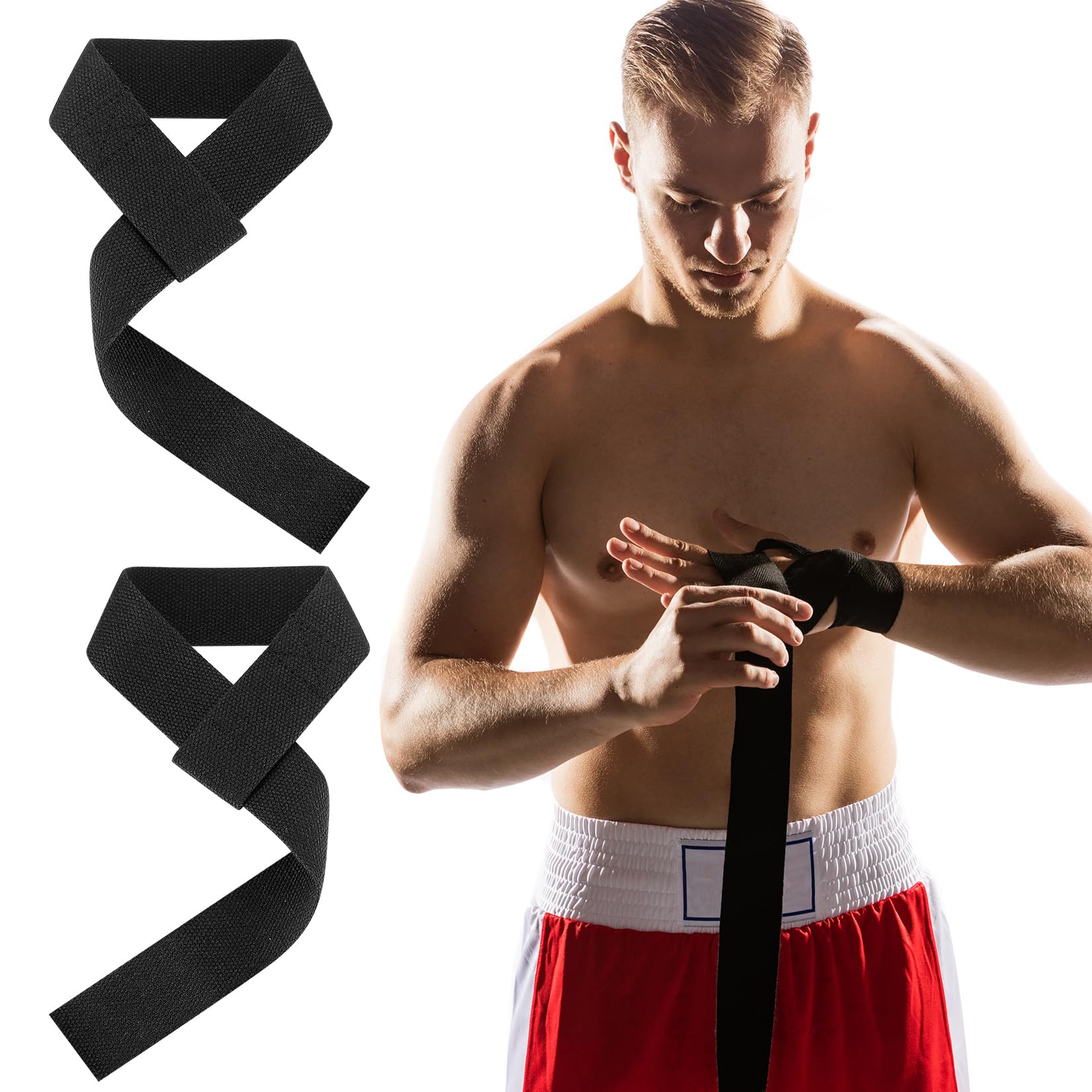1 Pair (2 Pieces) Weightlifting Straps for Gym & Fitness - Padded Lifting Straps for Strength Training, Powerlifting & Workouts - Ideal for Deadlifts, Pull-ups & Heavy Lifting