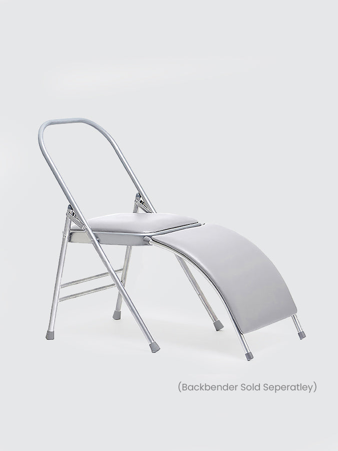 Foldable Yoga Chair for Home & Studio - No Front Bar Design for Comfort - Perfect for Meditation, Stretching & Relaxation