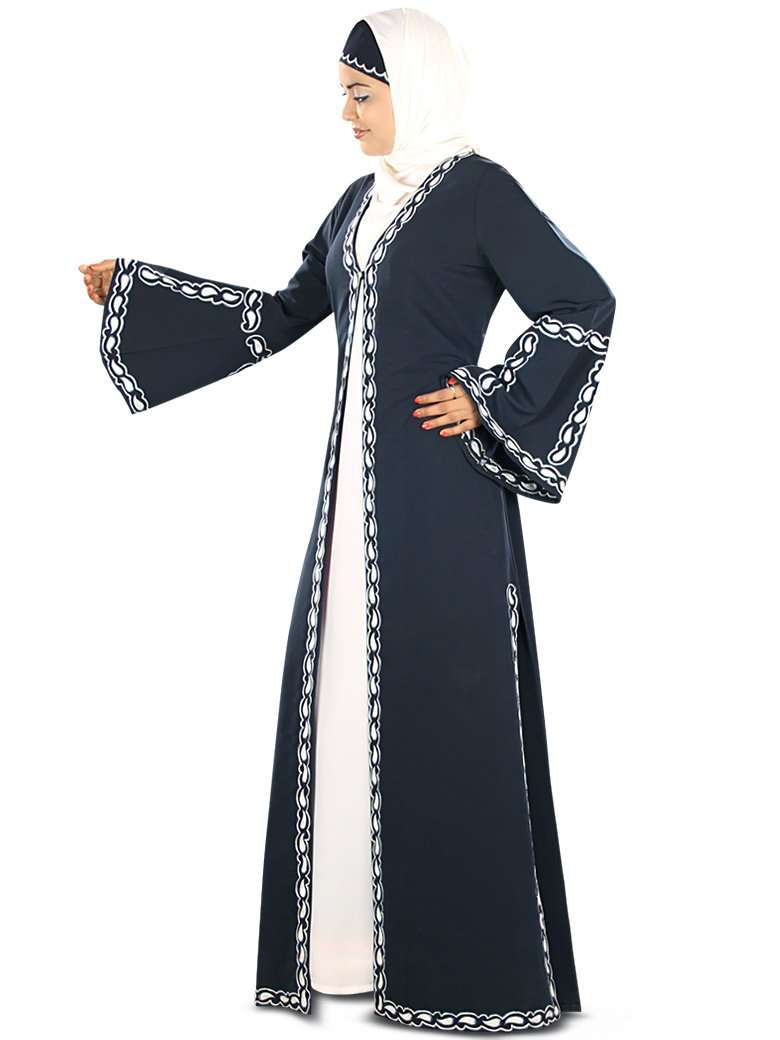 Hakimah Elegant Muslim Abaya Dress for Women - Modest Islamic Prayer Gown - Perfect for Mosque, Eid, and Special Occasions