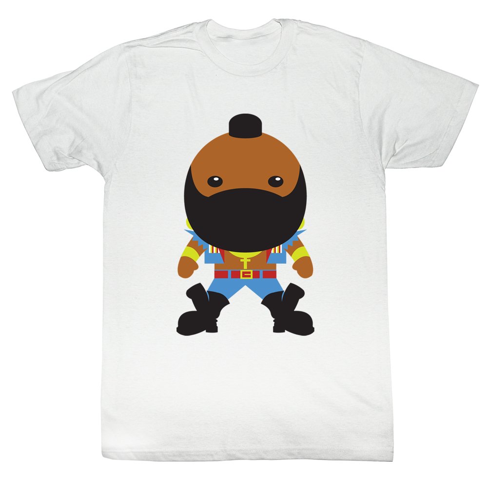 Mr. T Bubble Graphic T-Shirt for Adults - White Cotton Tee with Bold Print | Perfect for Casual Wear, Gym, and Street Fashion
