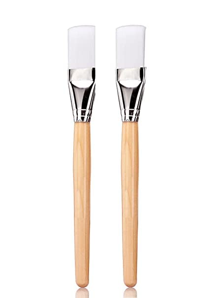 Jay Gopal Wooden Facial Brush Set - Spa Face Mask Applicator & Non-Slip Headband Combo for Deep Cleansing | Men & Women Skincare Routine | Perfect for At-Home Spa Days & Self-Care Rituals (Multi-Color, Wooden Brush 2)