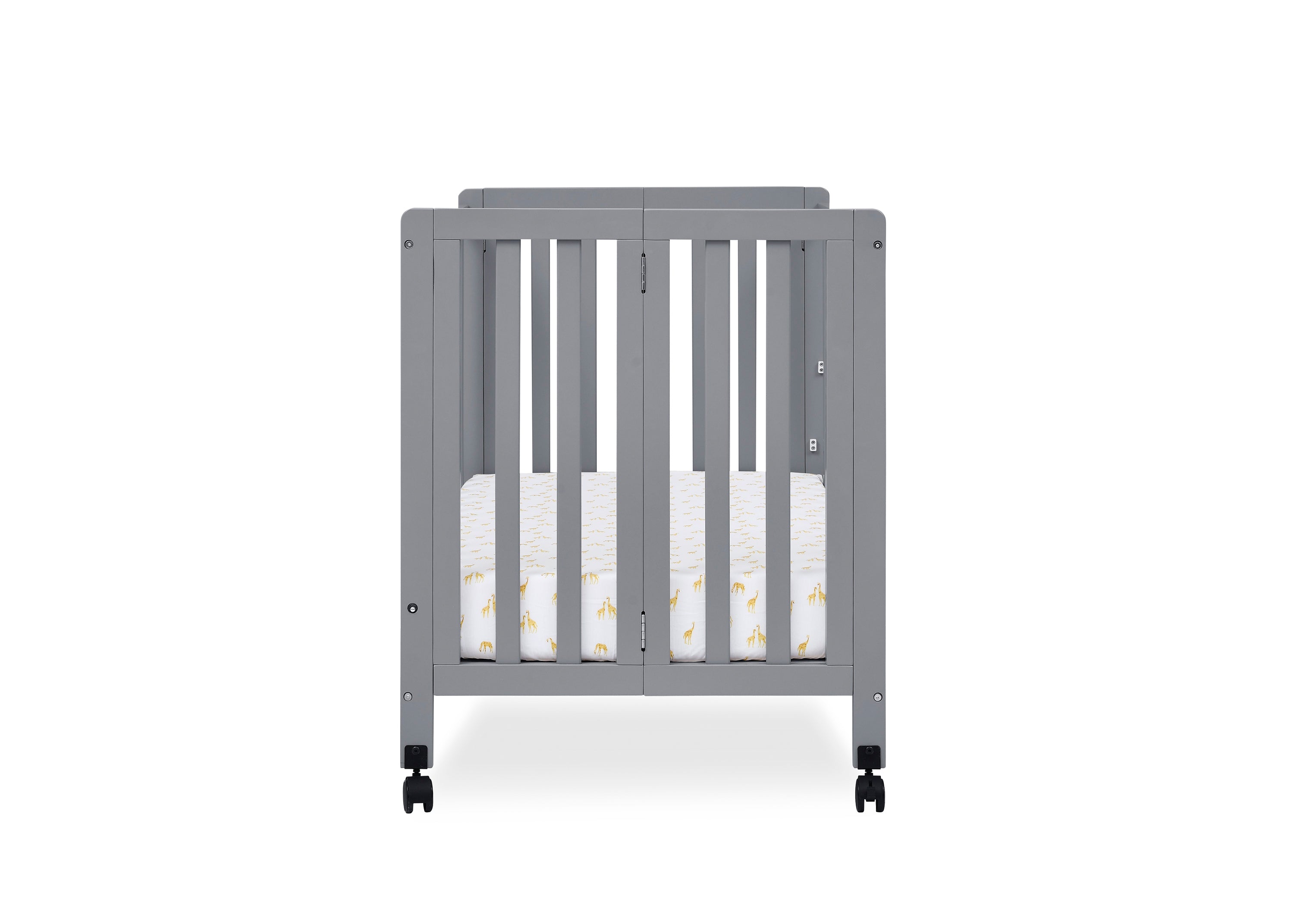 Aria Full Size Portable Folding Crib - Lightweight Travel Baby Bed for Home, Nursery & On-The-Go | Perfect for Newborns, Toddlers & Sleepovers