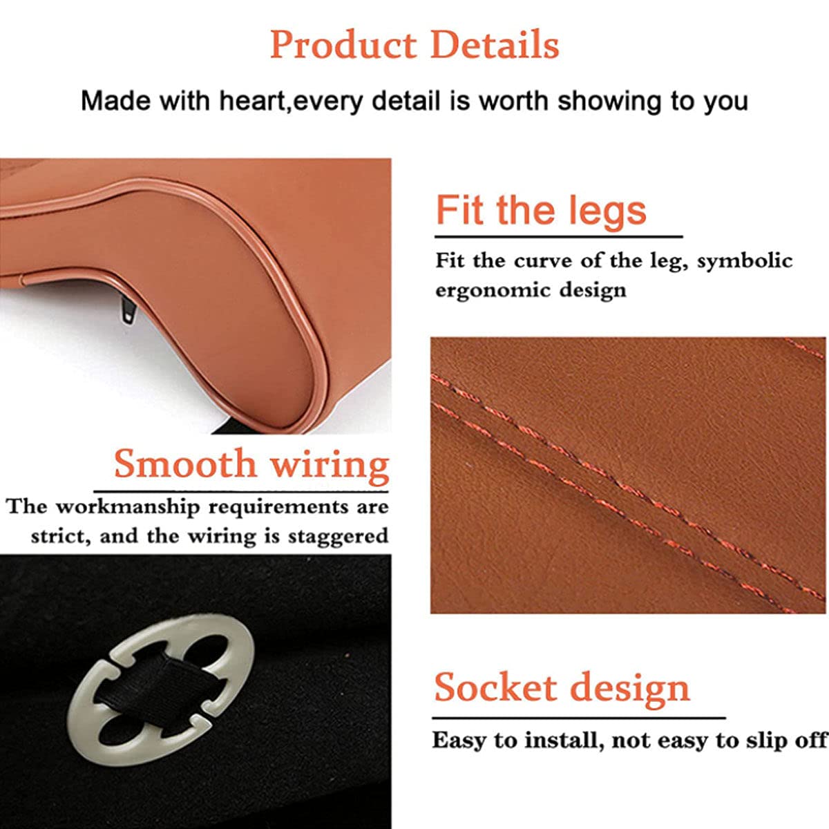 **Car Leg Support Pillow for Long-Distance Driving - Comfortable Elevated Leg Rest Cushion with Brown Diamond Design, Relieves Leg Pain & Improves Posture - Perfect for Road Trips, Travel & Office Use**