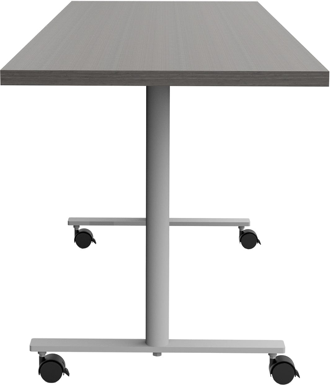 Safco JURNI 72 x 24 Inch Multi-Purpose Adjustable Height Table with T-Leg Base & Locking Casters - JN7224NFXTCA - Perfect for Office, Classroom, Conference Room & Home Workspace