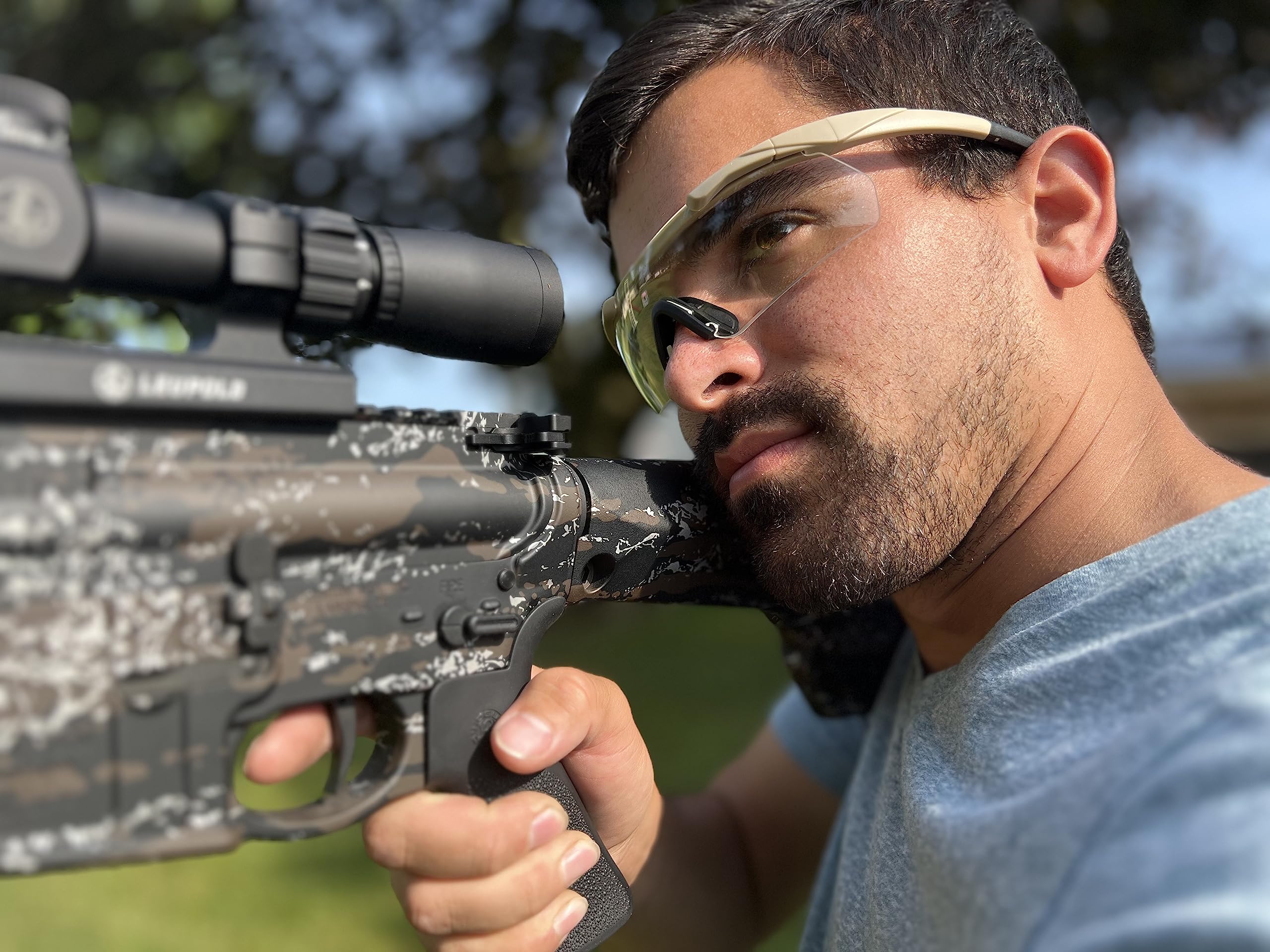SPOSUNE Tactical Shooting Glasses - Anti-Fog, Impact Resistant with 3 Lenses for Men & Women - Perfect for Hunting & Range Shooting