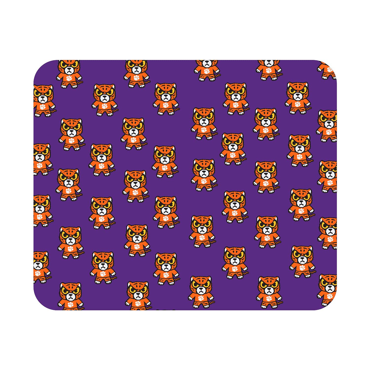 Clemson University Standard Fabric Mouse Pad - Non-Slip Desk Accessory for Gaming & Office Use - Tokyodachi Mascot Design - Perfect for Dorm Rooms, Workstations & Gaming Setups