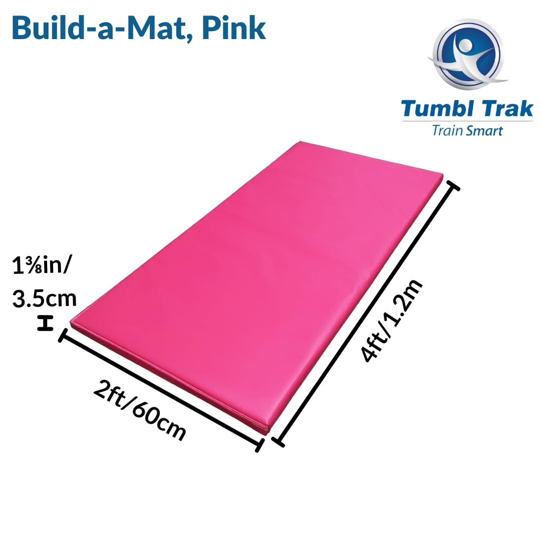 Tumbl Trak Build-A-Mat - Adjustable Gymnastics Mat for Cheerleading, Dance & Home Fitness Training | Perfect for Practice, Stretching & Tumbling Exercises