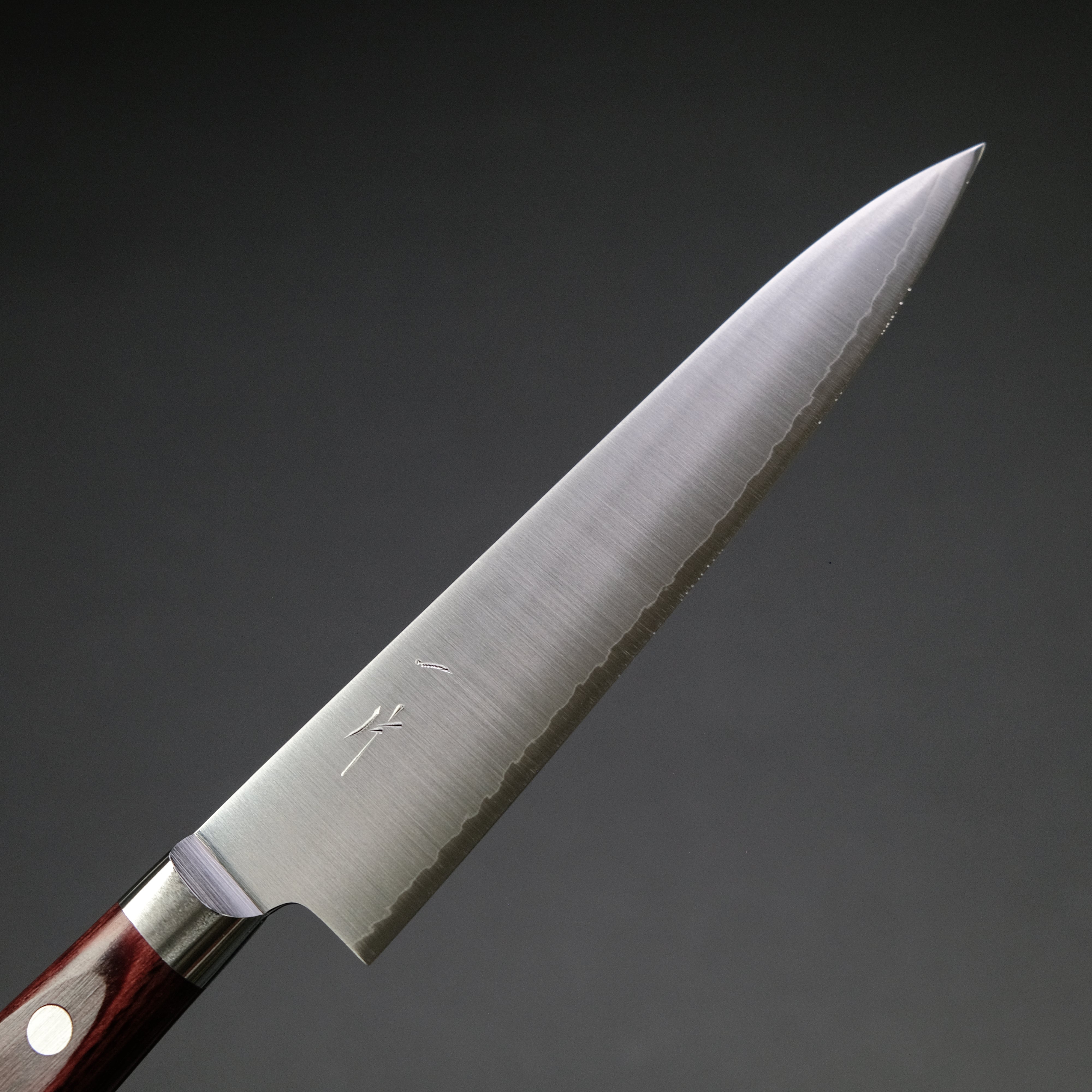 Hitohira TP Petty 130mm Japanese Kitchen Knife with Wine Pakka Handle - Perfect for Precision Slicing, Peeling & Garnishing Fruits, Vegetables & Boneless Meats