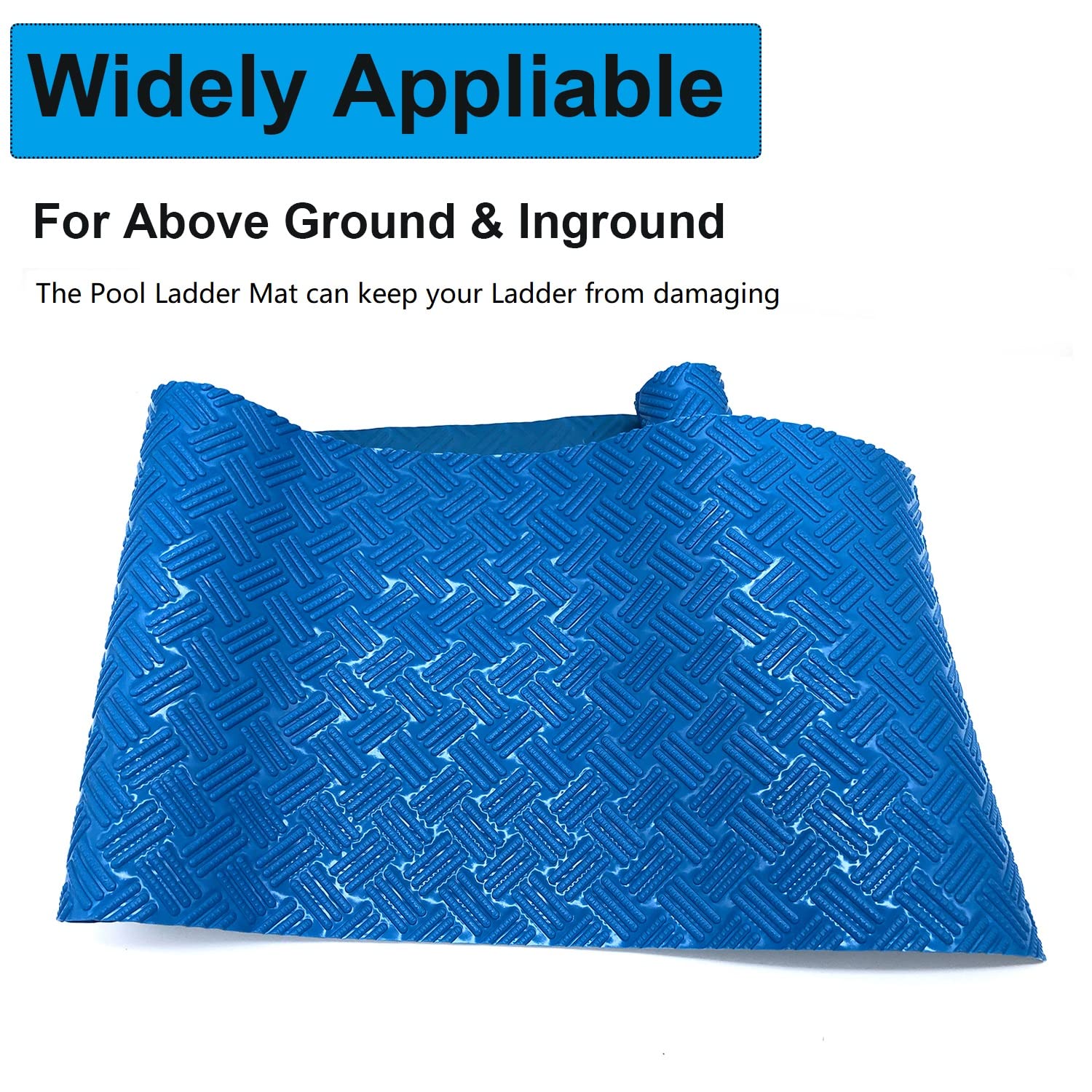 Blue Wave Non-Slip Swimming Pool Ladder Pad - 36x9 Inch Step Mat for Above Ground Pools - Protects Pool Liner - Perfect for Inground/Above Ground Pool Safety & Deck Protection