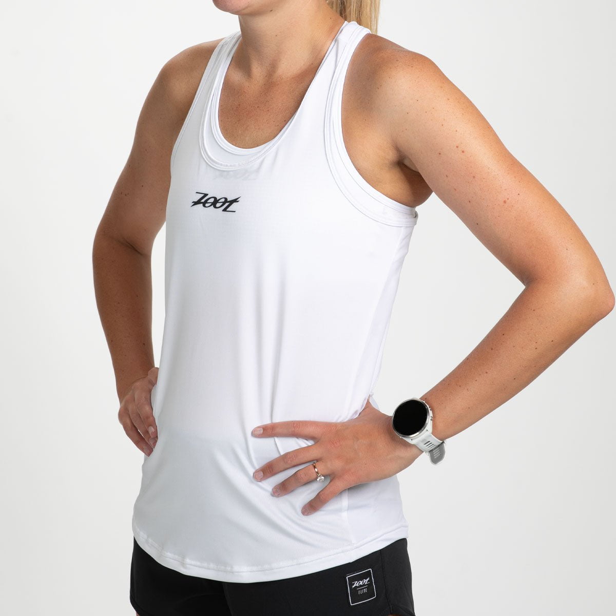 Women's Lightweight Running Singlet - Breathable & Moisture-Wicking Athletic Tank Top for Women - White - Perfect for Marathon Training & Summer Workouts