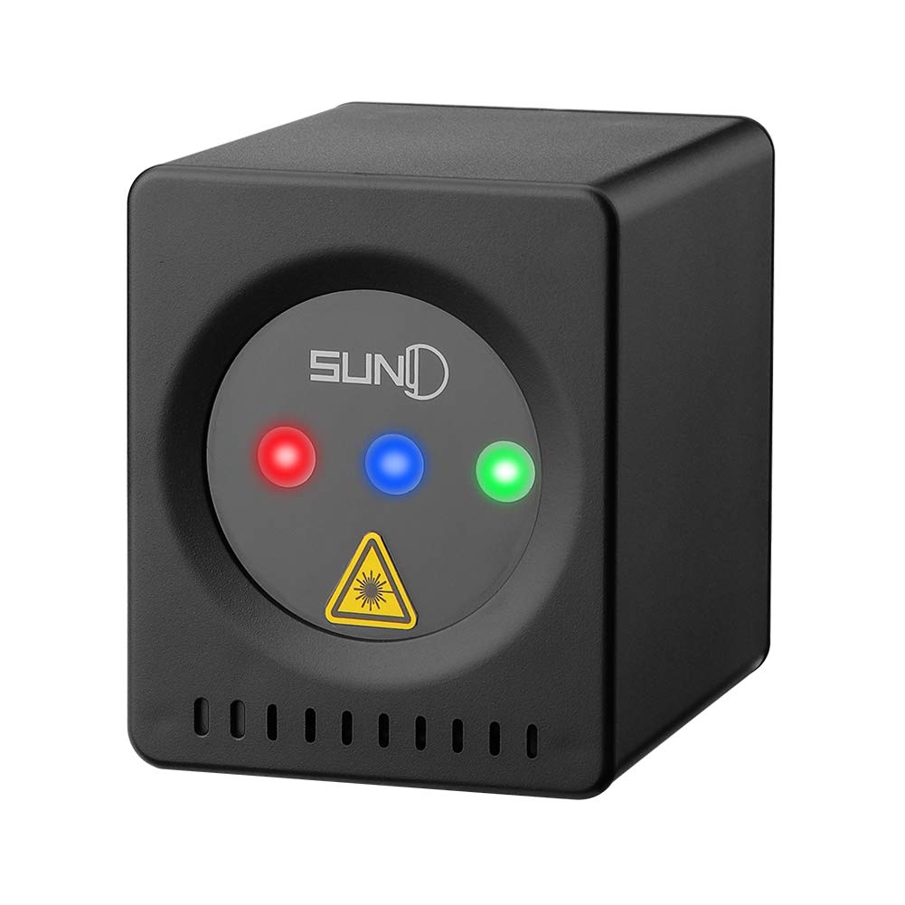 Portable RGB Laser Light Projector - Rechargeable Cordless DJ Party Lights with Sound Activation & Star Patterns for Outdoor Camping, Disco, Live Shows, Home Dance, and Travel Entertainment