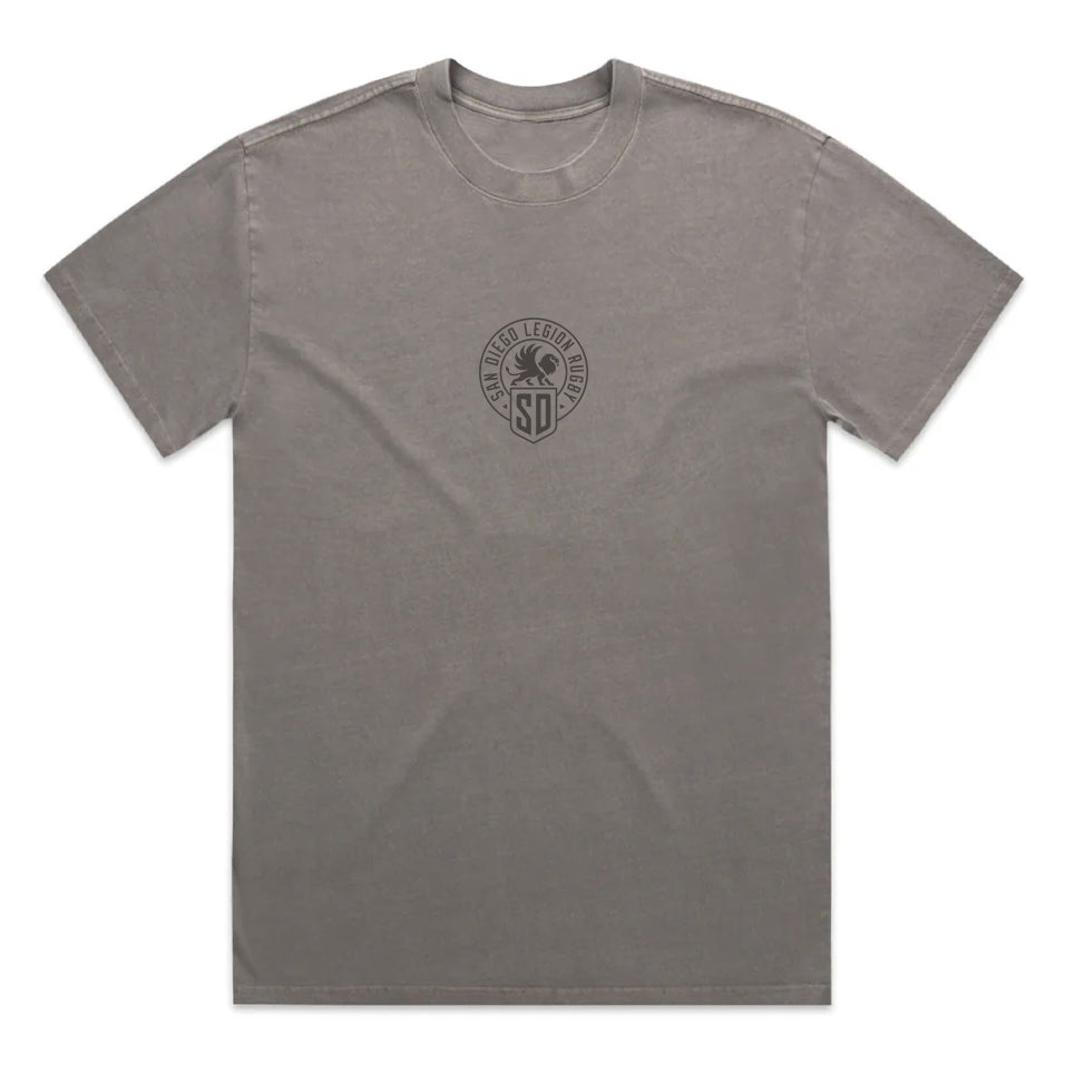 San Diego Legion Premium Heavyweight Emblem T-Shirt for Men - 100% Cotton Crewneck Tee - Perfect for Gameday, Workouts & Casual Wear