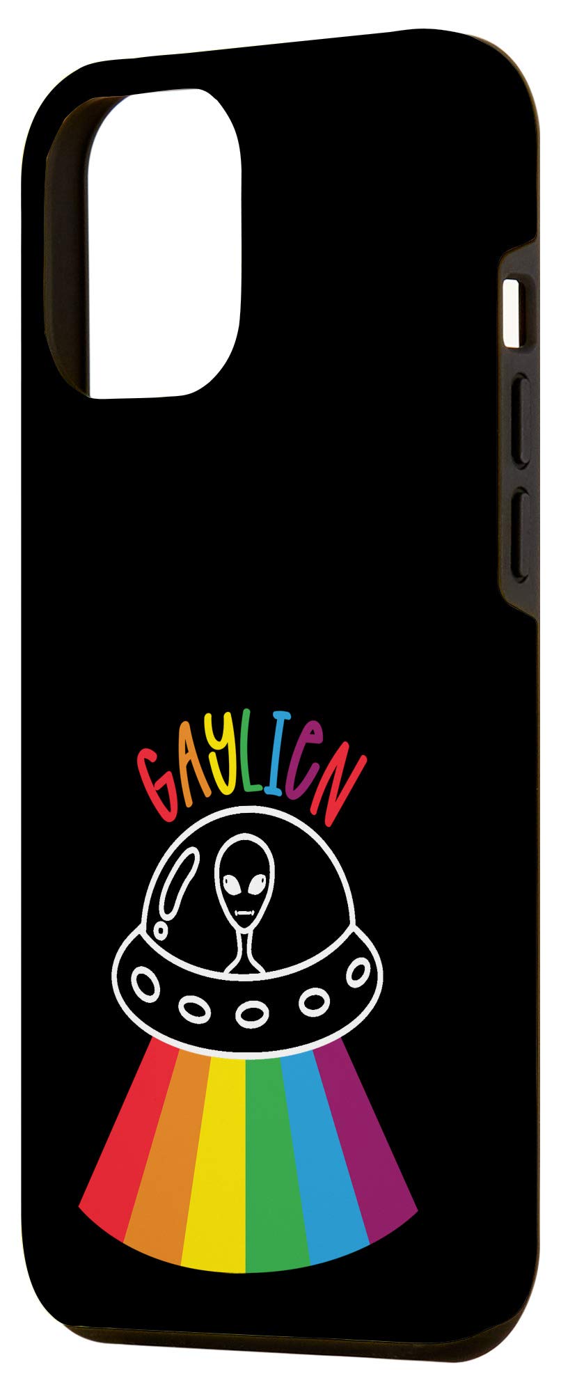 iPhone 12 Pro Max Case - LGBT Pride Rainbow Alien Design | Funny Gaylien Protective Cover for iPhone 12 Pro Max | Perfect for Pride Month, LGBTQ+ Events & Everyday Use