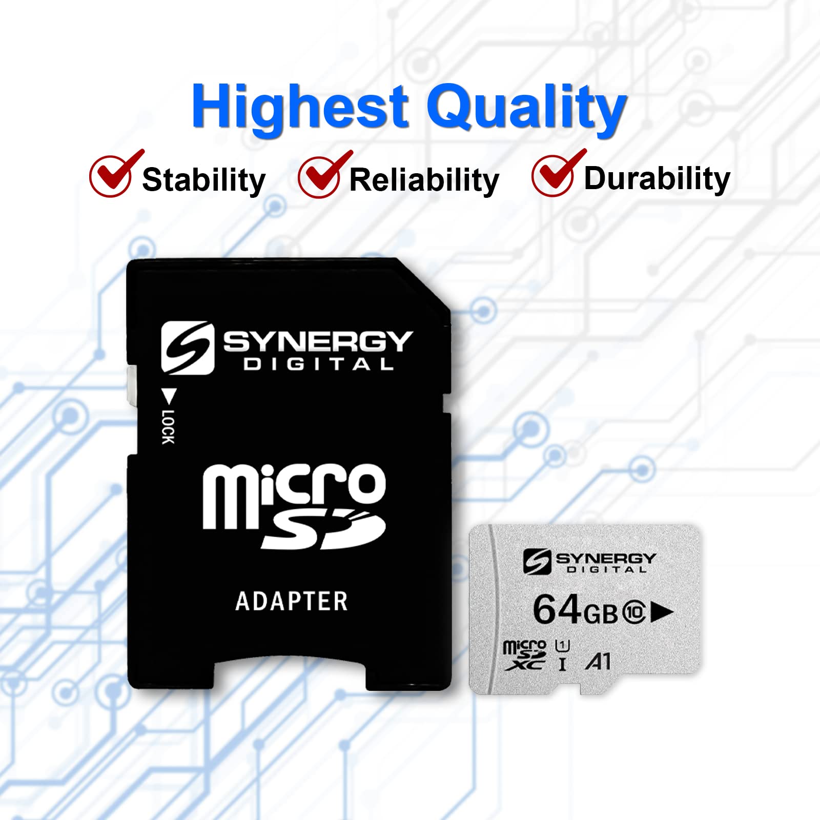 Samsung Galaxy Grand Prime 64GB MicroSDHC Memory Card with SD Adapter - High Speed Storage for Smartphones, Tablets, Cameras & Action Cameras - Perfect for Expanding Storage, Storing Photos, Videos & Apps