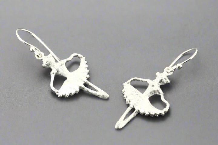 Elegant Silver Ballerina Earrings for Women - Perfect for Ballet Performances, Parties & Special Occasions