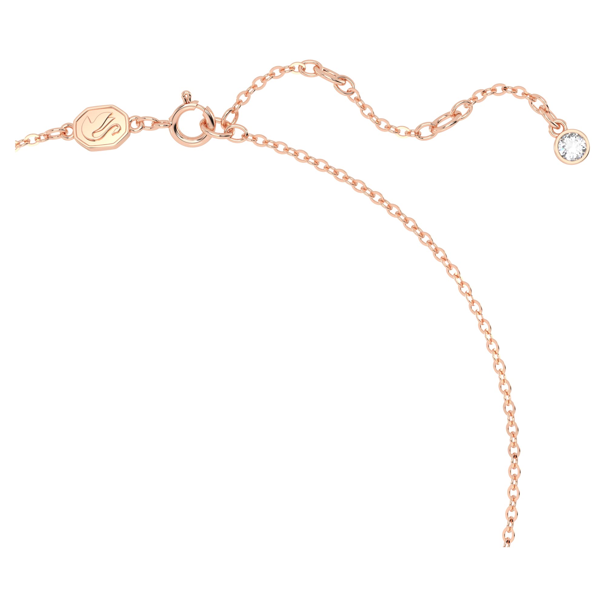 Swarovski Volta Necklace, Earrings & Bracelet Set - Pink & Clear Crystal Jewelry with Rose Gold Finish | Elegant Bow Design for Women, Perfect for Weddings, Parties & Special Occasions