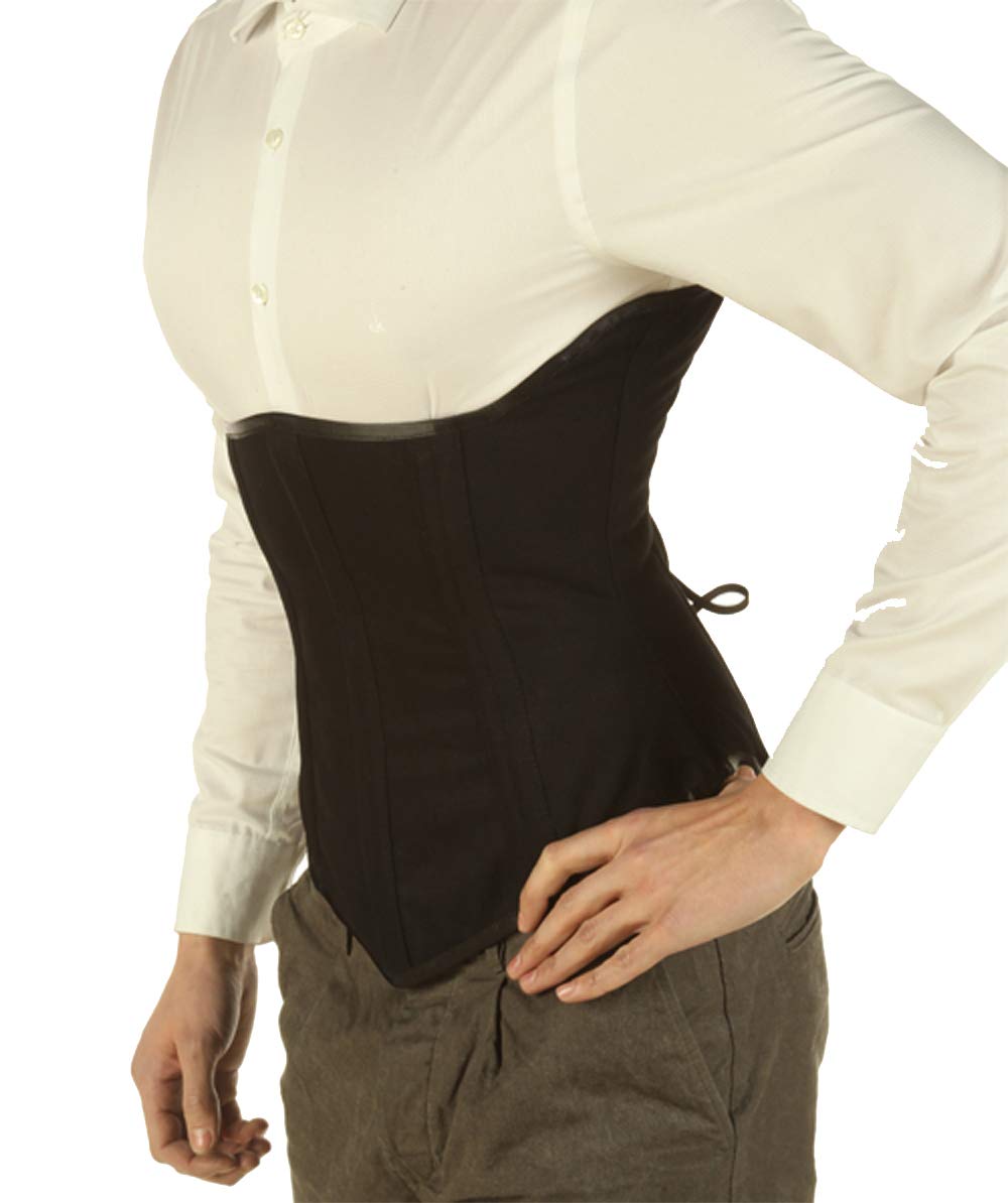 Handmade Cotton Corset for Men - Adjustable Waist Trainer with Back Laces for Body Shaping | Perfect for Waist Training, Cosplay, and Gothic Fashion
