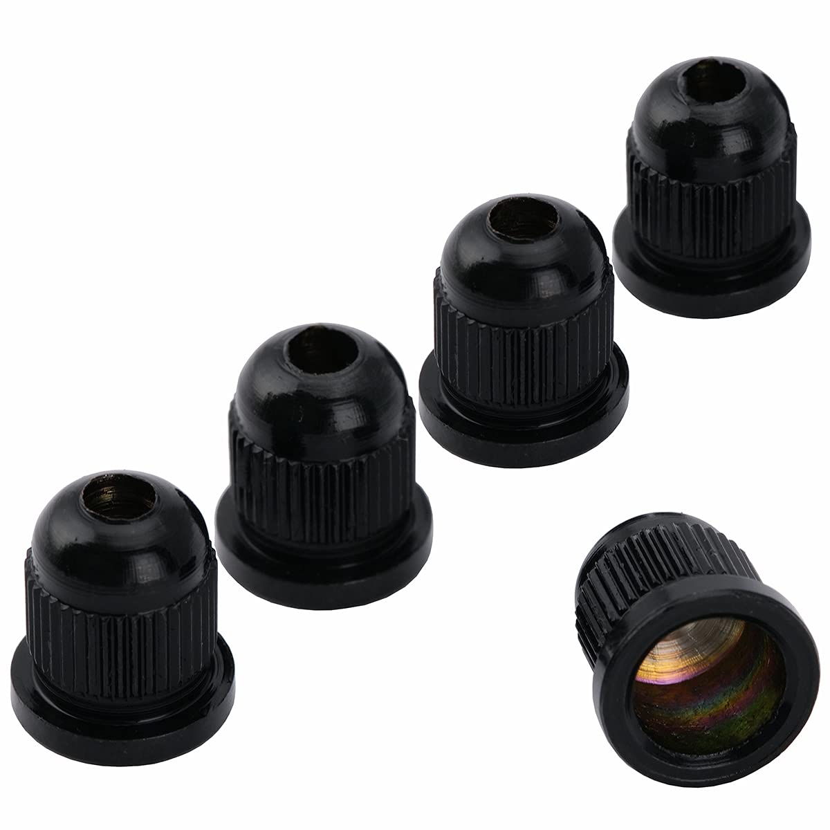 Musiclily Pro 13.2mm Steel Bass String Ferrules - String Through Body Replacement Parts for 4/5 String Electric Bass Guitar - Black (Set of 5) - Perfect for DIY Bass Guitar Repair & Upgrade