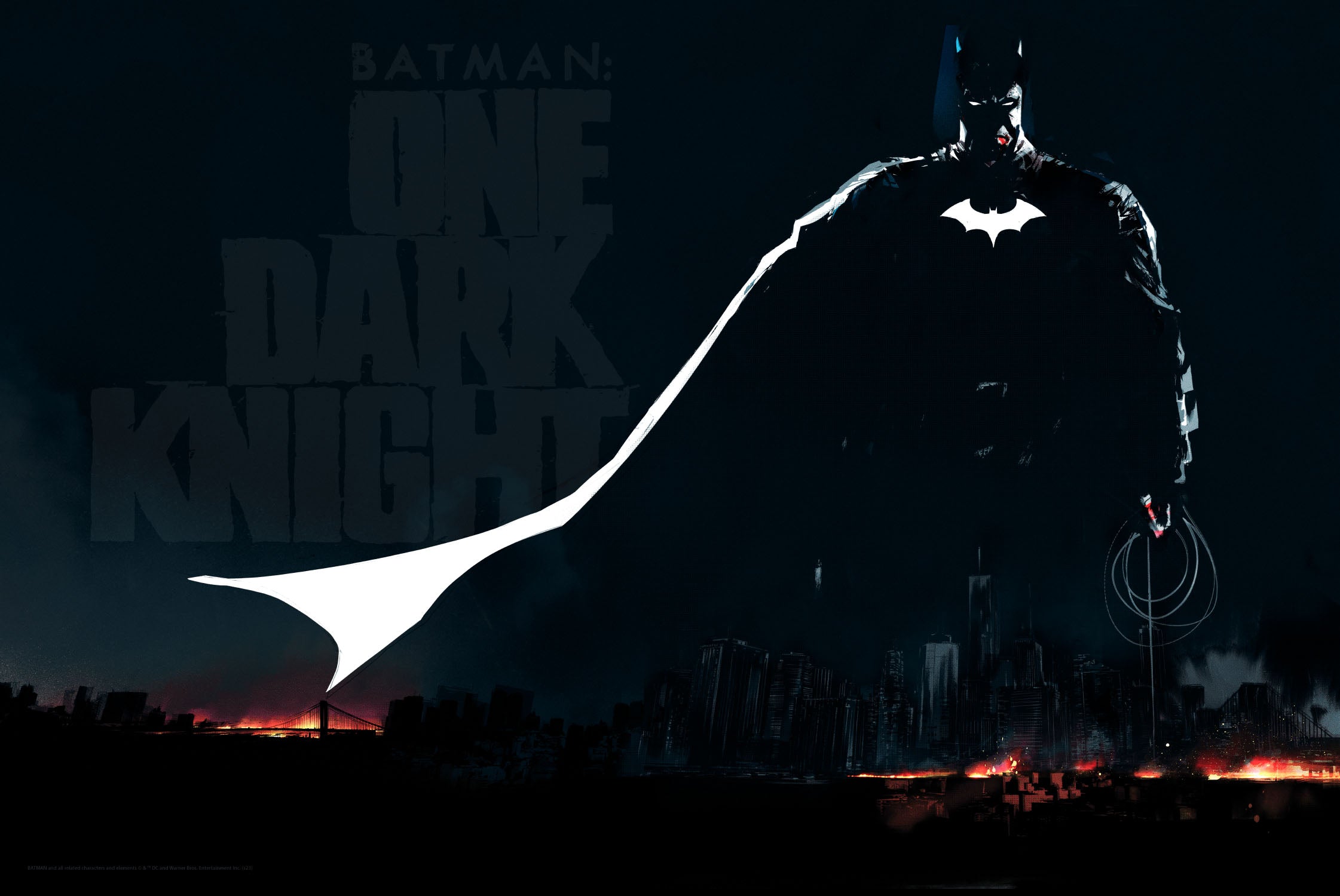 Batman: One Dark Knight Poster - Premium DC Comics Wall Art for Home, Office & Gamer Room Decor