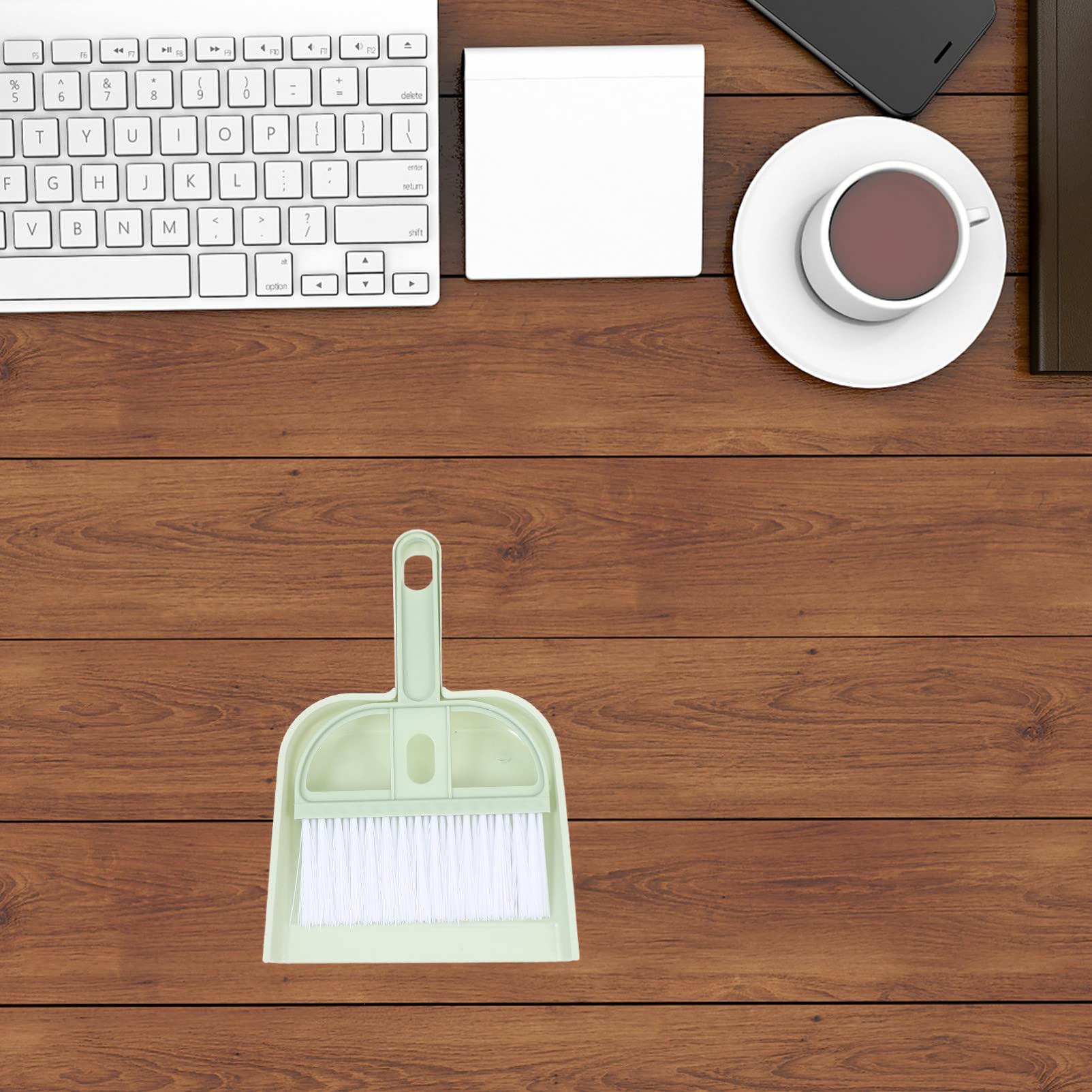 6-Piece Desktop Cleaning Kit - Mini Dustpan & Broom Set for Keyboard, Car, Countertop | Compact Sweeping Tool for Home, Office & Workspace Cleaning