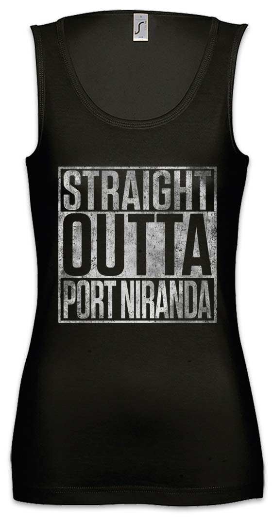 Urban Backwoods Straight Outta Port Niranda Women's Tank Top - Breathable Gym & Fitness Training Shirt for Workouts, Yoga & Running | Stylish Athletic Wear for Women