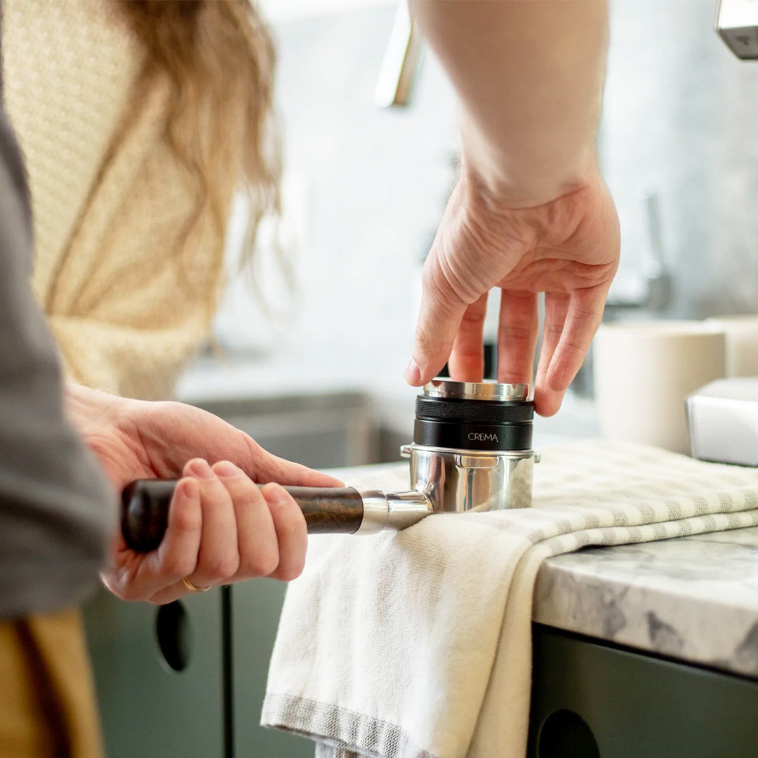 53.3mm Coffee Tamper & Distributor Combo - Professional Barista Tool for Espresso Machine, Perfect for Home & Cafe Use - Black