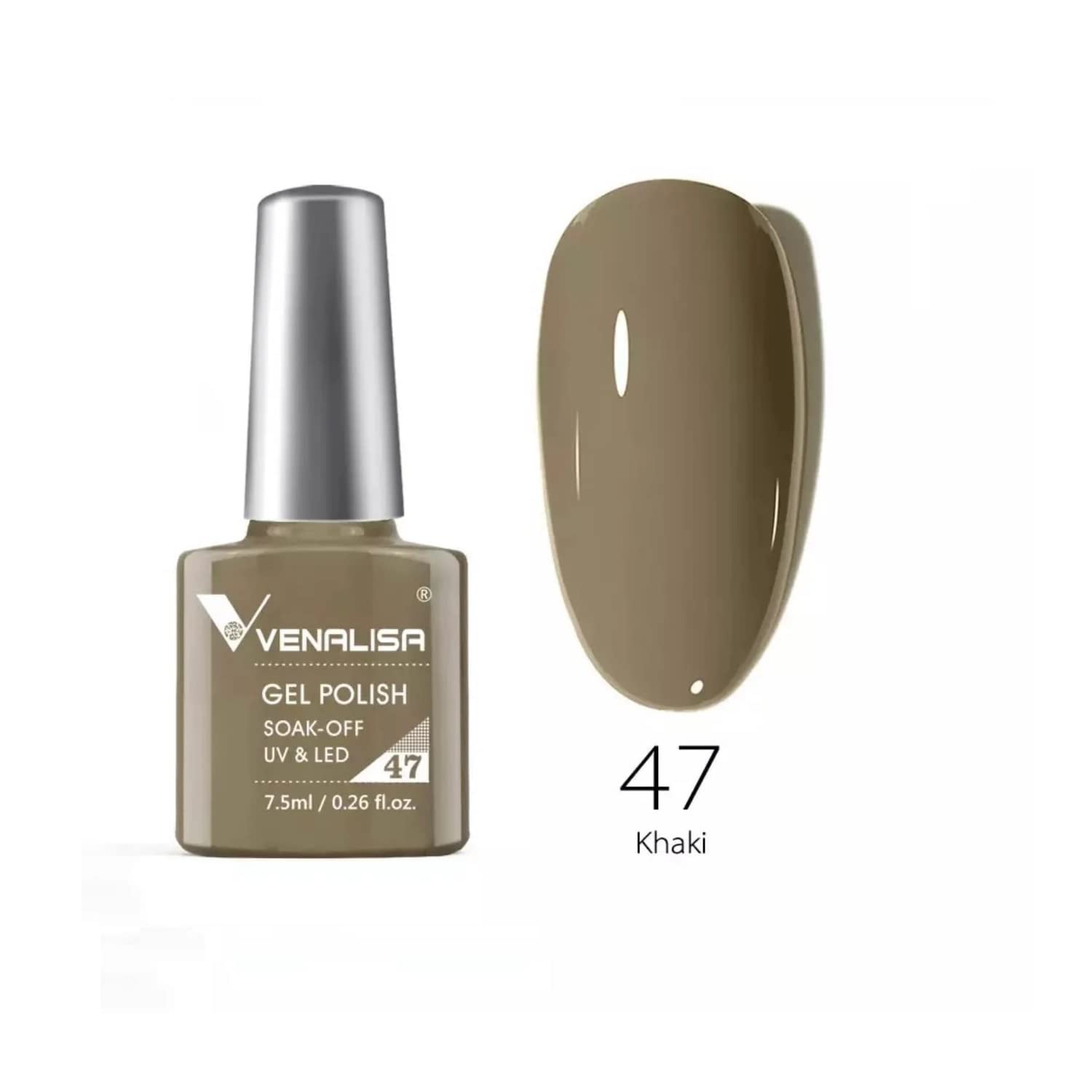 VENALISA #47 Gel Nail Polish 7.5ml - Soak Off UV LED Nail Gel for Manicure & Nail Art - Salon Quality Long Lasting Gel Polish - Requires UV/LED Light to Cure - Perfect for Home DIY Nails & Professional Salon Use
