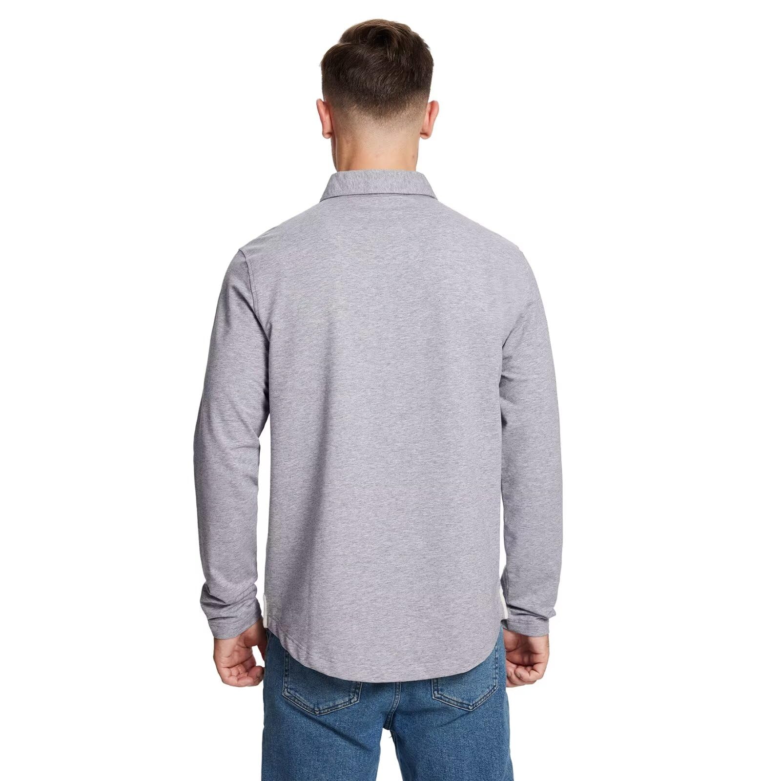 Men's Long & Short Sleeve Polo Shirts - Breathable Cotton Blend, Classic Collar with Pocket - Casual Work & Golf Shirts for Business, Office & Outdoor Activities