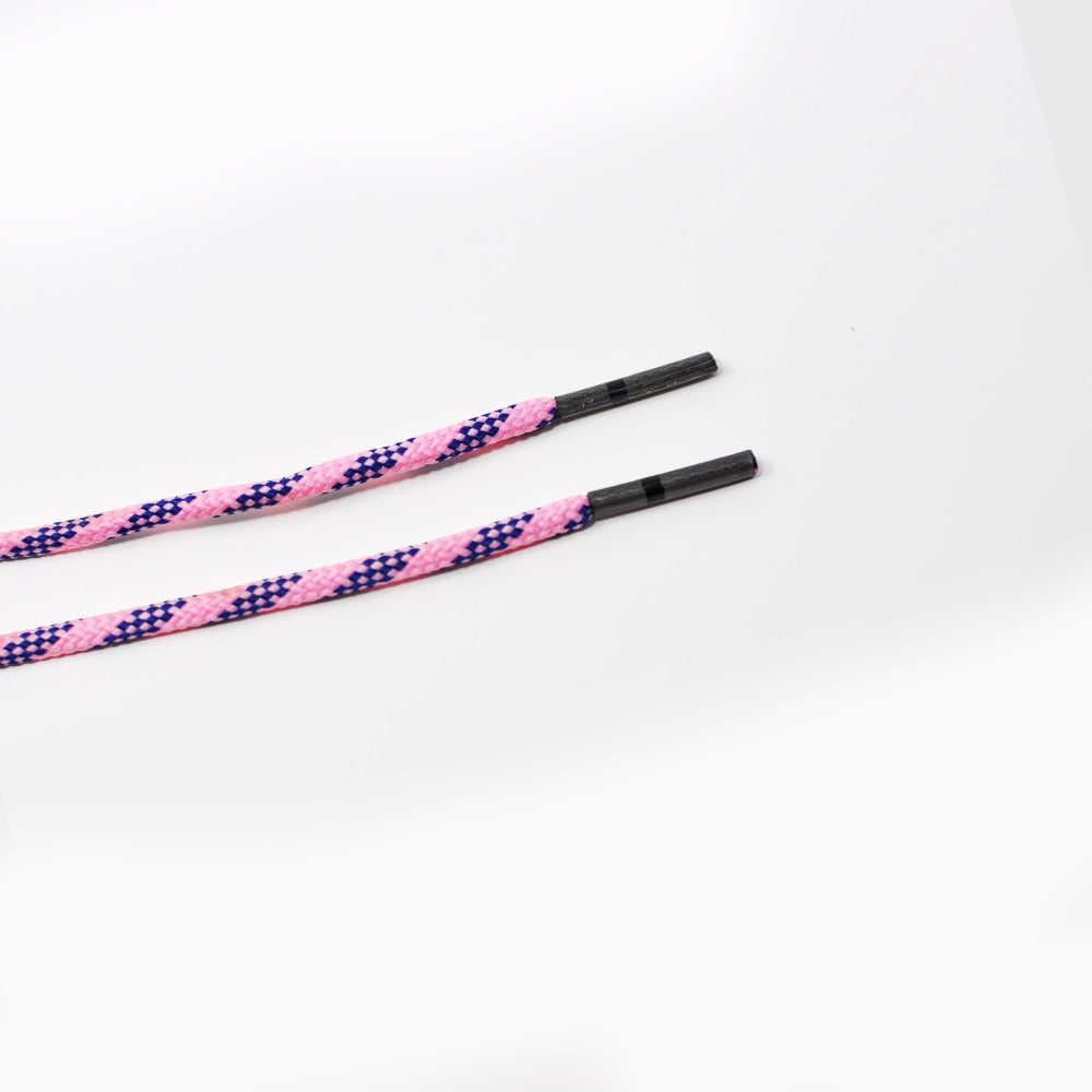 Premium Pink & Navy Classic Round Golf Shoe Laces - Durable & Stylish for Golf, Sneakers & Casual Shoes | Perfect for Sports, Work & Everyday Wear