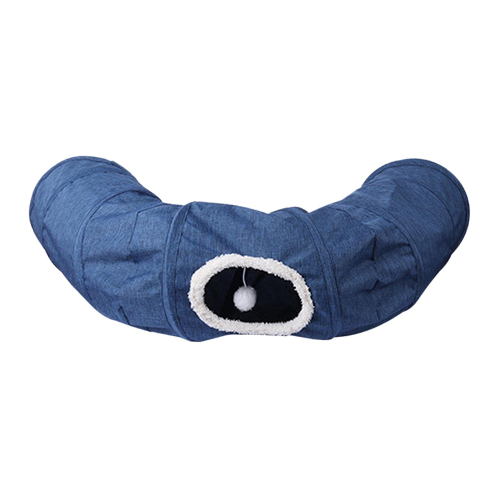 MagiDeal Collapsible Cat Tunnel with Ball - Interactive Durable Maze House Cat Tube Toy for Kittens, Cats & Rabbits - Perfect for Indoor Play, Exercise & Pet Entertainment