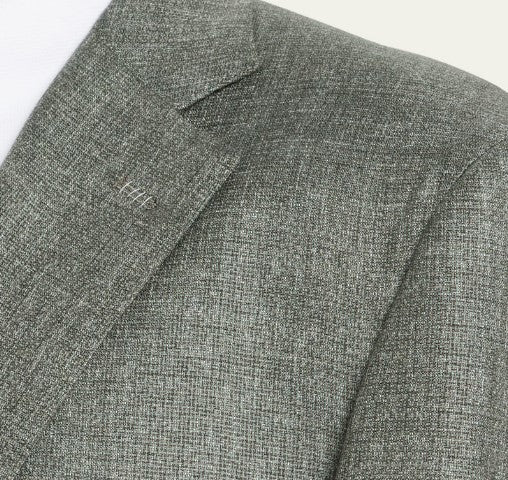BRIONI Green Solid Men's Sport Coat | Slim Fit Blazer for Business & Casual Wear | Perfect for Office, Weddings & Special Events