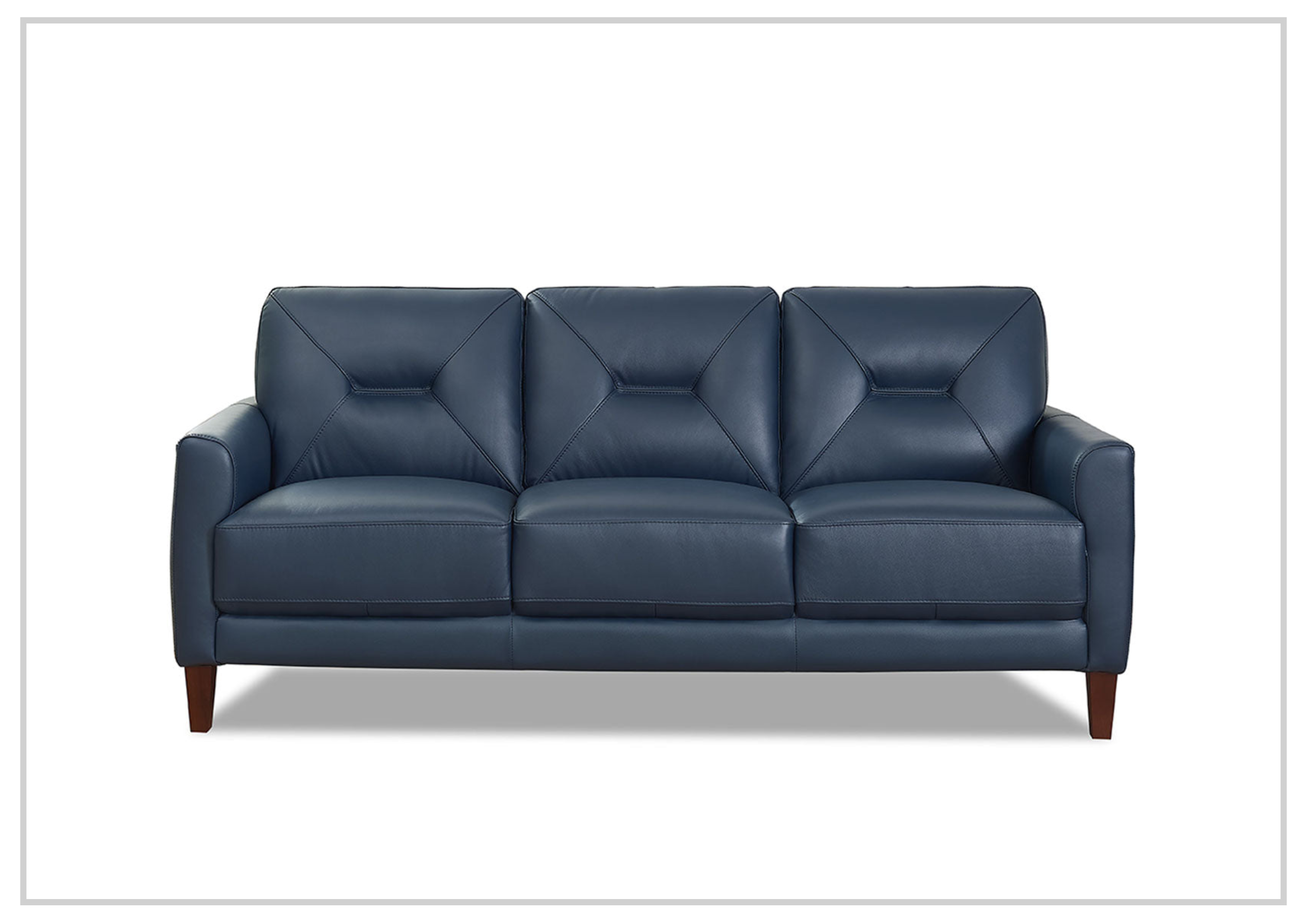 Hydeline Mavis 3-Seater Premium Leather Sofa - Genuine Top Grain Leather, Comfortable Cushioning, Sturdy Wood Frame - Perfect for Living Room, Lounge, Office Waiting Area & Home Theater
