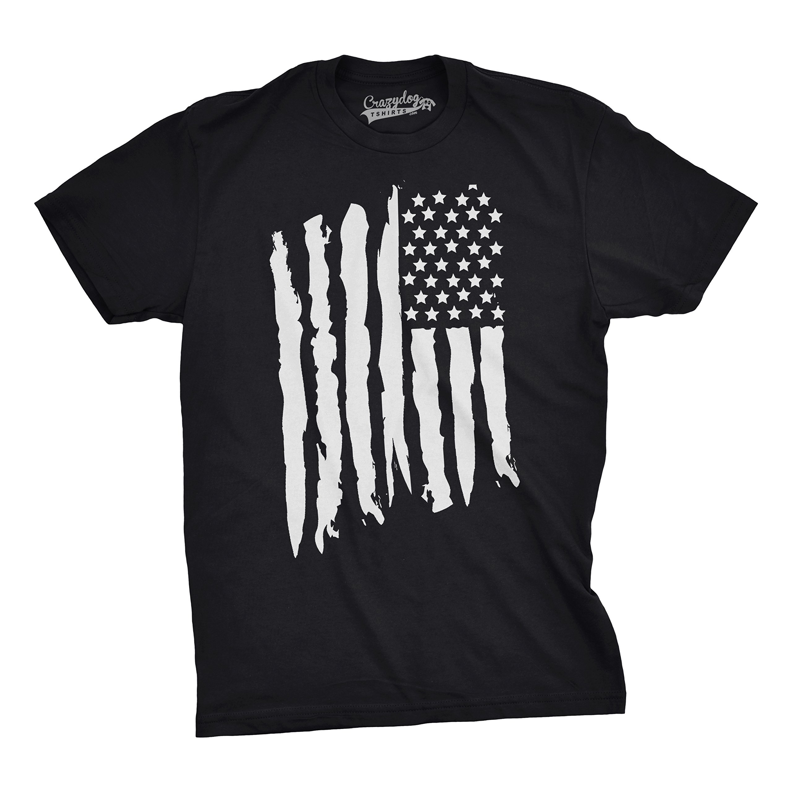 Men's Vintage Grunge American Flag T-Shirt - Funny Patriotic USA Novelty Tee for Casual Wear & Independence Day Celebrations