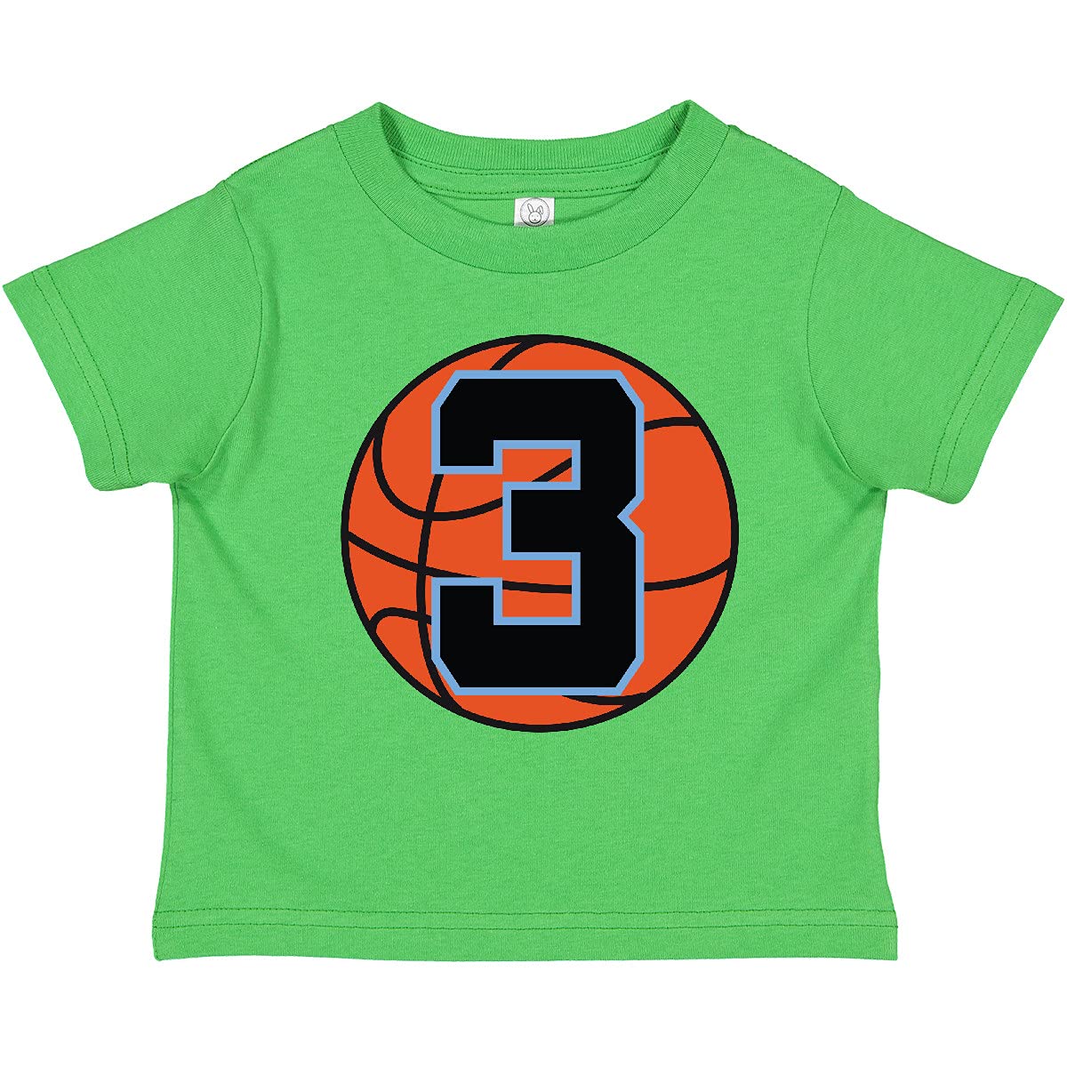 Inktastic Basketball Themed 3rd Birthday T-Shirt for 3 Year Old Toddlers - Perfect for Birthday Parties, Sports Events & Casual Wear