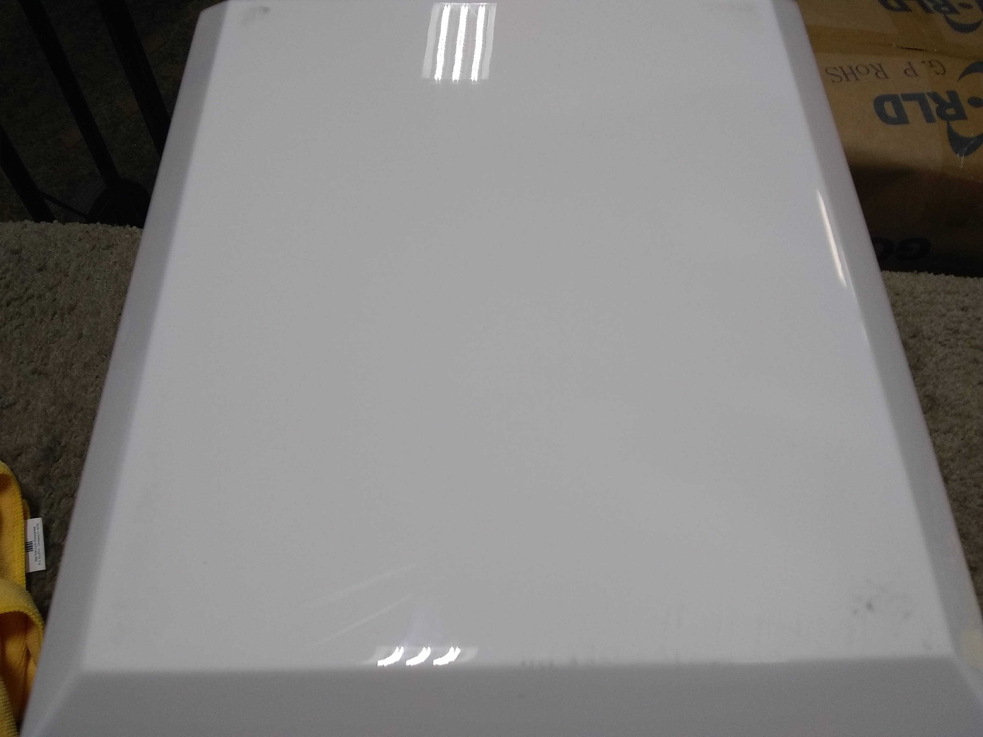 Ultra Modern White Gloss Bookshelf with Outlet - 1388 Series | Perfect for Living Room, Bedroom & Office Storage