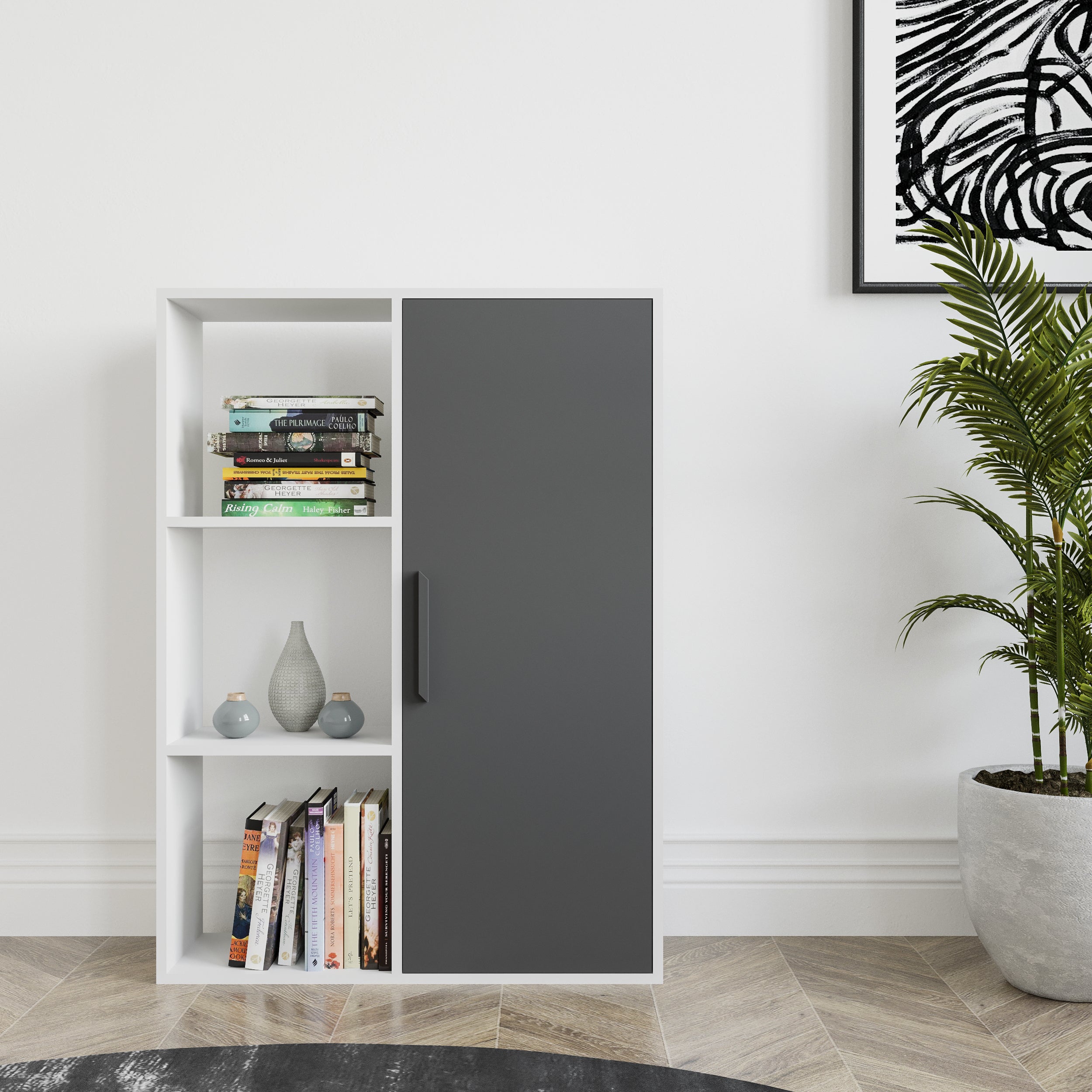 Patrick Bookcase - Modern Wooden Bookshelf for Home & Office, Stylish Storage Solution for Books, Decor & Essentials | Perfect for Living Room, Bedroom & Study