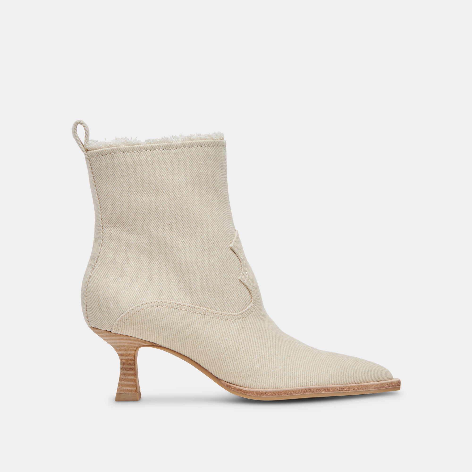 Austin Boots Ivory Denim - Stylish Western Cowboy Boots for Women | Comfortable & Durable for Casual Wear, Country Music Festivals, and Night Out