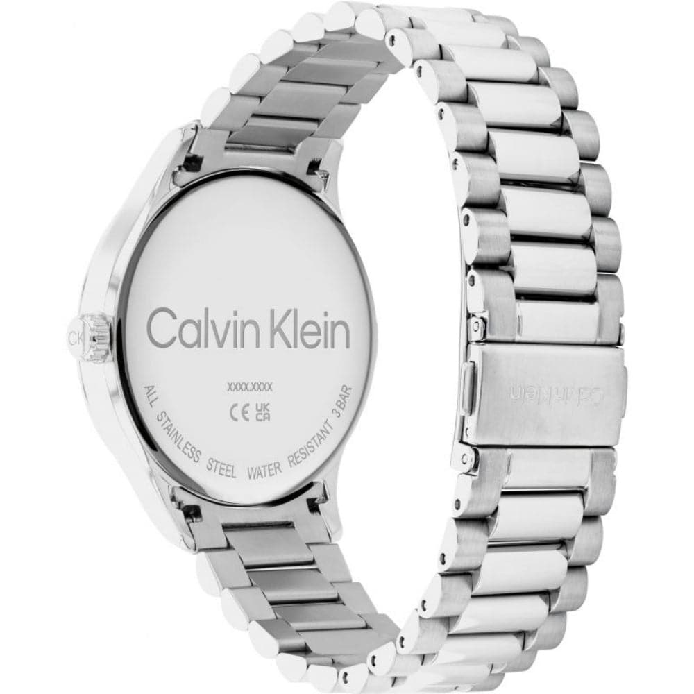 Calvin Klein 25200036 Silver Dial Stainless Steel Unisex Watch - Stylish & Durable for Everyday Wear, Office & Special Occasions