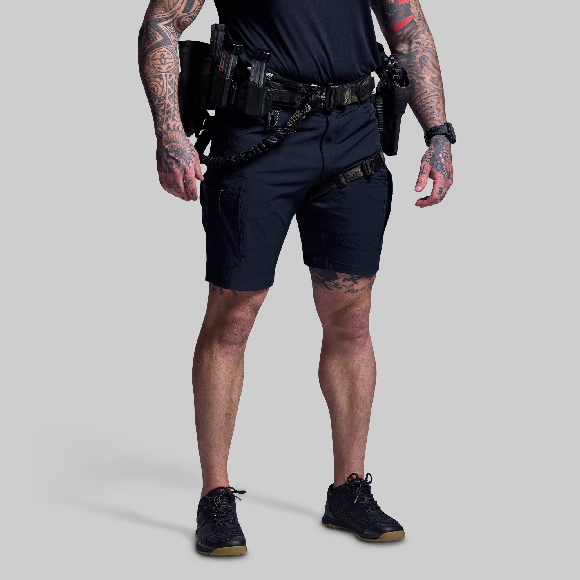 Scout Short (Police Blue) - Tactical Cargo Shorts for Men | Durable & Comfortable Outdoor Workwear | Perfect for Hiking, Camping & Police Duty
