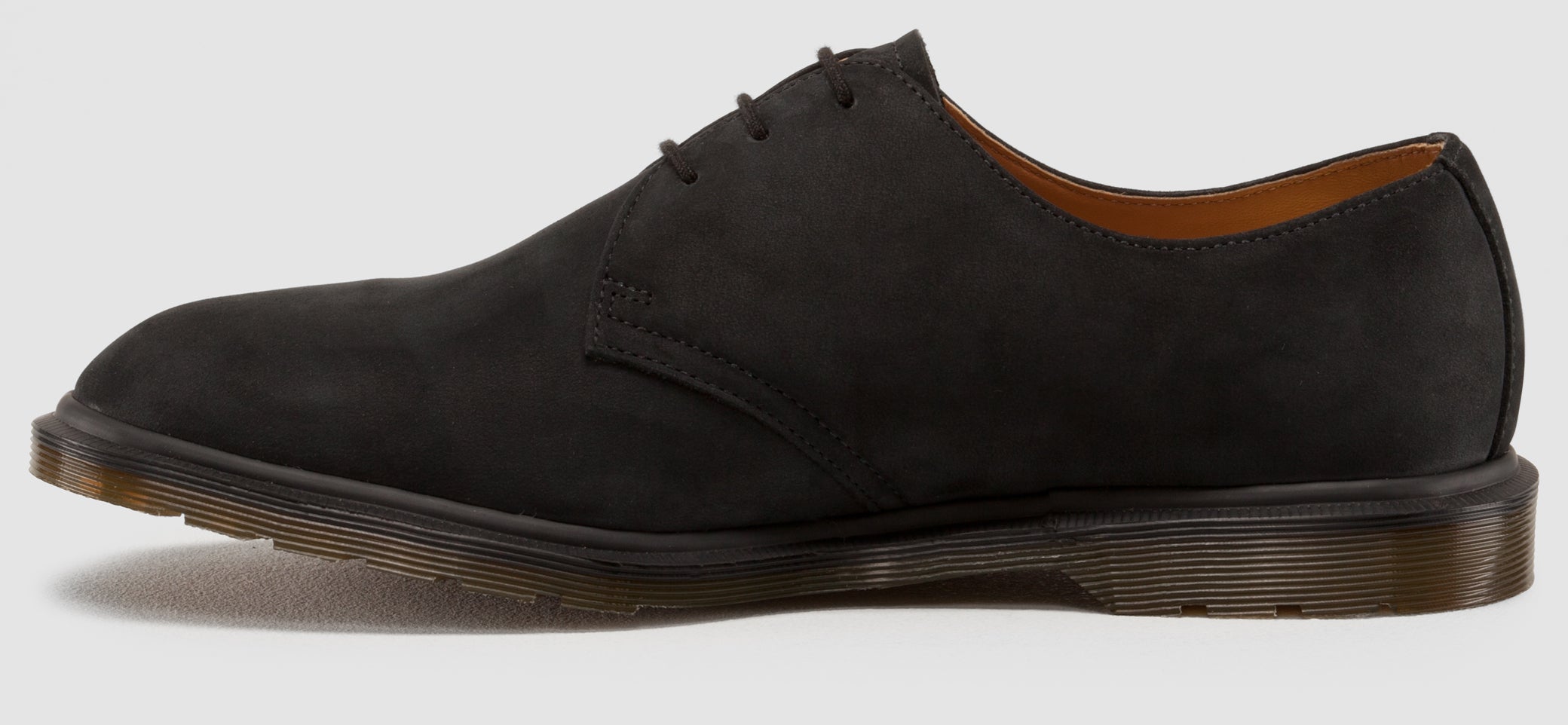 Dr. Martens 1461 Steed Black Suede Oxford Shoes - Made in England | Classic 3-Eyelet Lace-Up for Men & Women | Perfect for Office, Casual Wear & Street Style